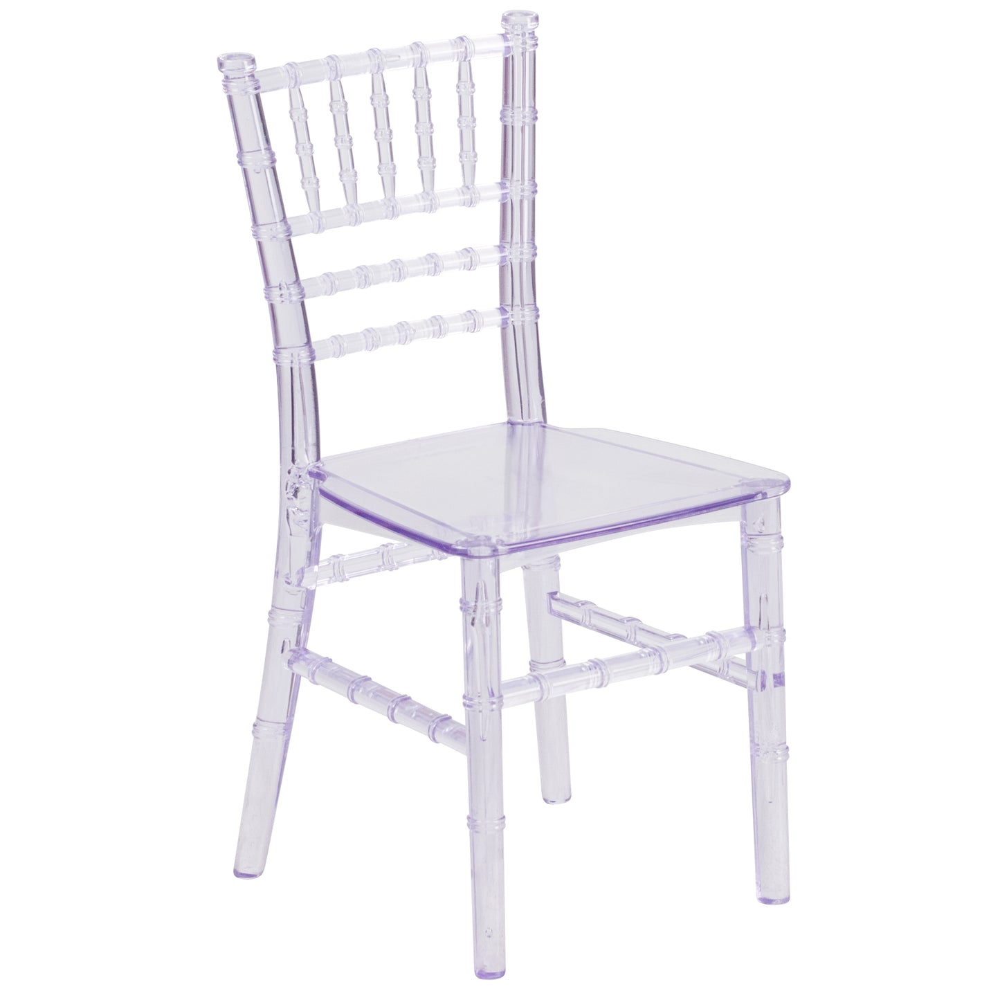 HERCULES Child Size Transparent Chiavari Chair – Durable Resin Kids Chair for Weddings, Parties & Everyday Use Clear