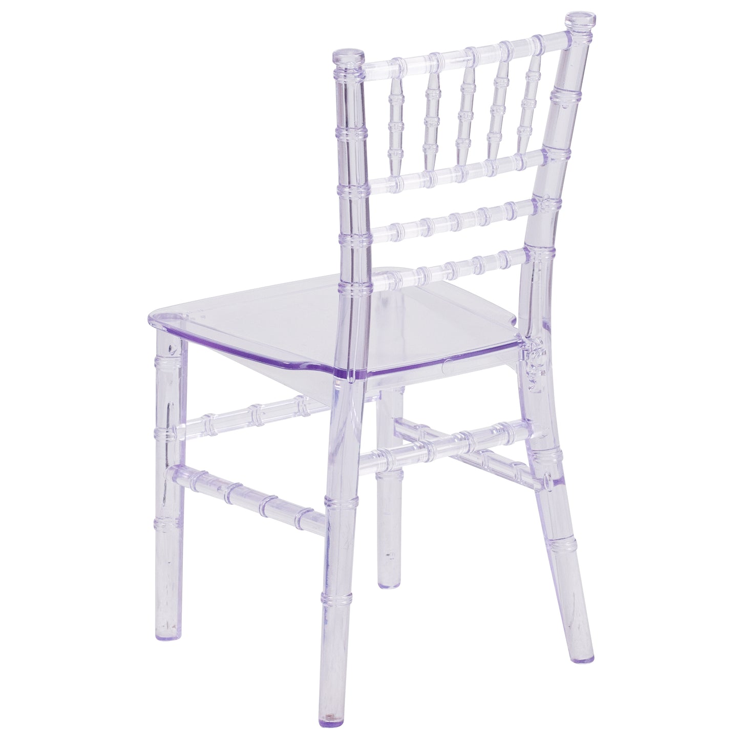 HERCULES Child Size Transparent Chiavari Chair – Durable Resin Kids Chair for Weddings, Parties & Everyday Use Clear