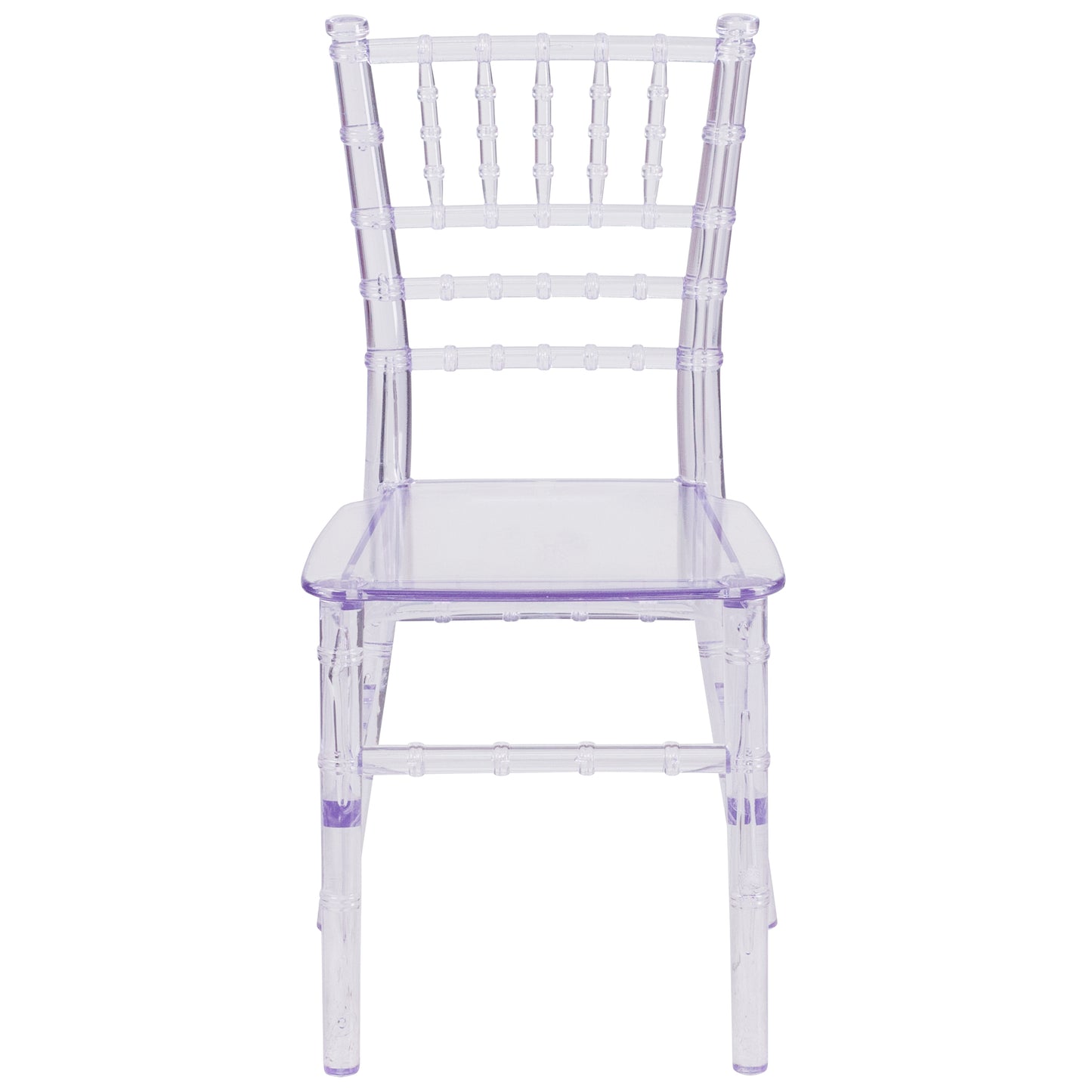 HERCULES Child Size Transparent Chiavari Chair – Durable Resin Kids Chair for Weddings, Parties & Everyday Use Clear