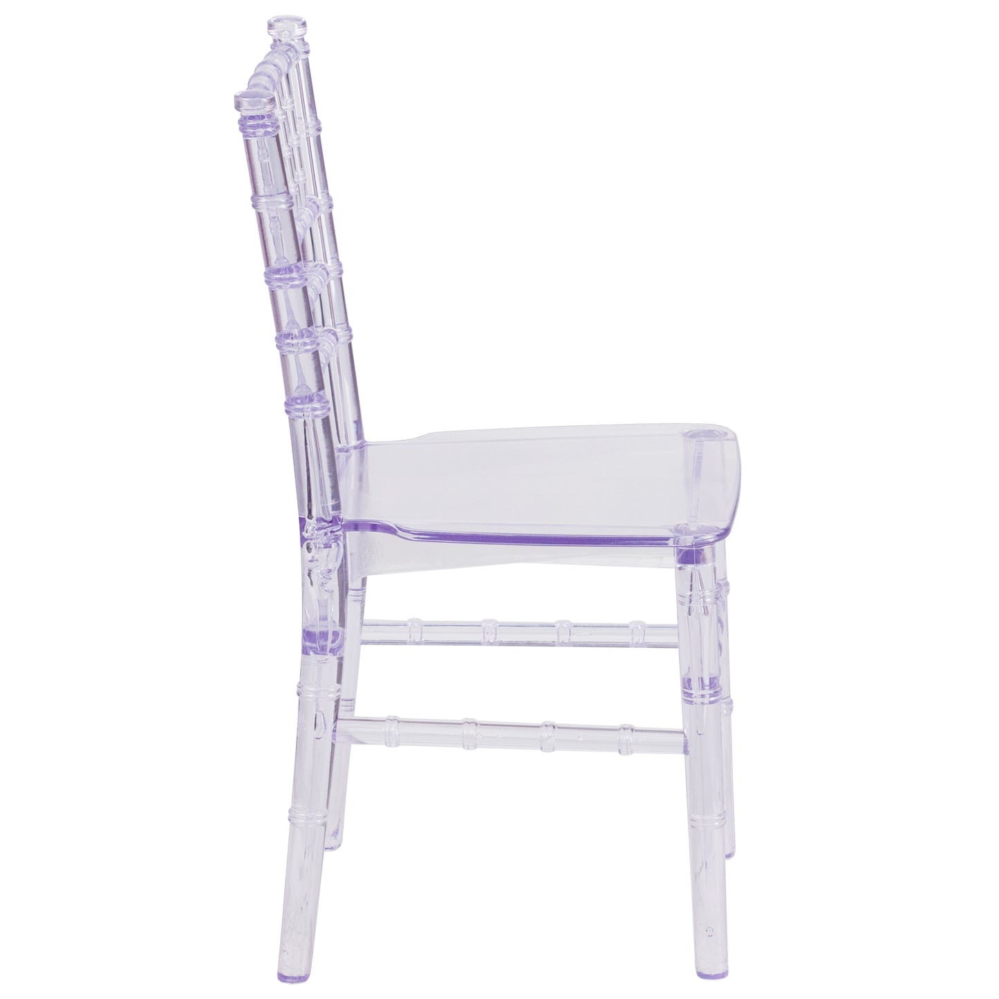 HERCULES Child Size Transparent Chiavari Chair – Durable Resin Kids Chair for Weddings, Parties & Everyday Use Clear