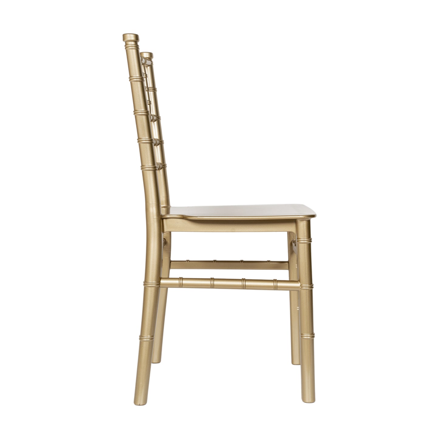 HERCULES Child Size Gold Chiavari Chair – Durable Resin Kids Chair for Weddings, Parties & Everyday Use Gold