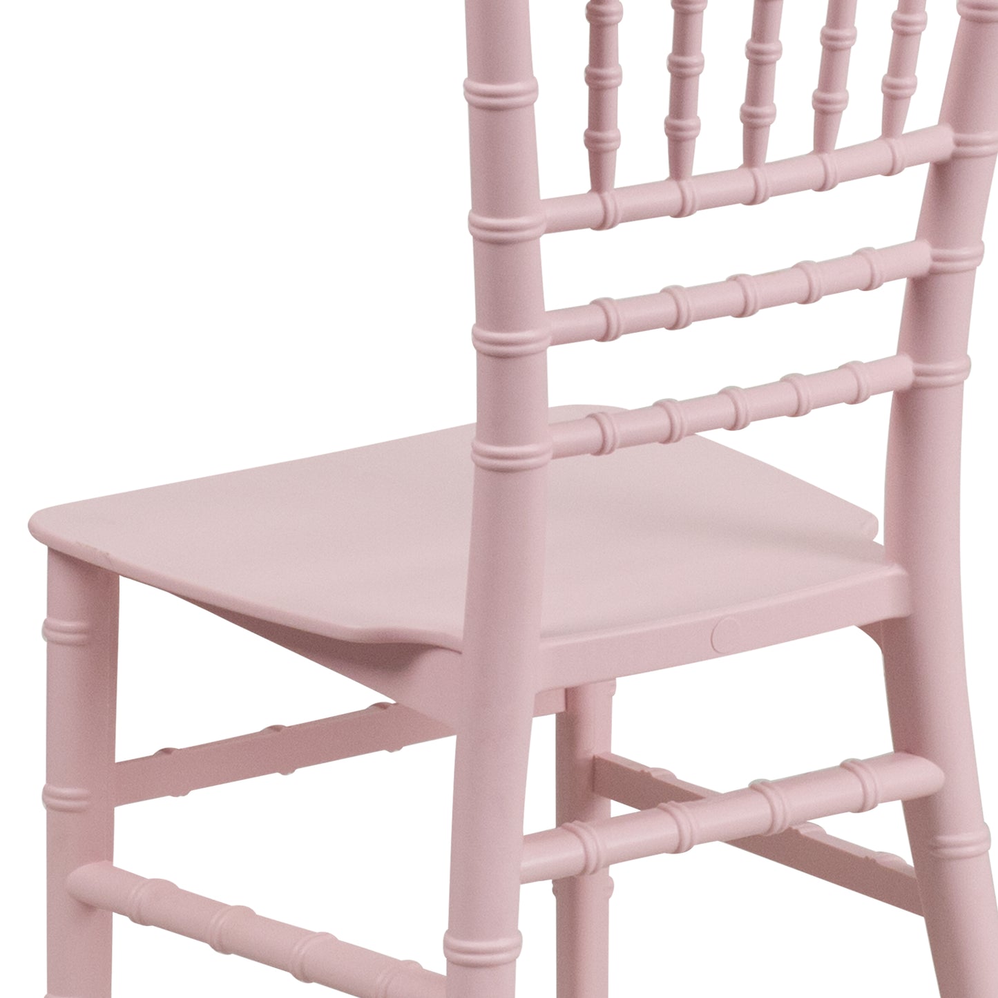 HERCULES Child Size Pink Chiavari Chair – Durable Resin Kids Chair for Weddings, Parties & Everyday Use Pink