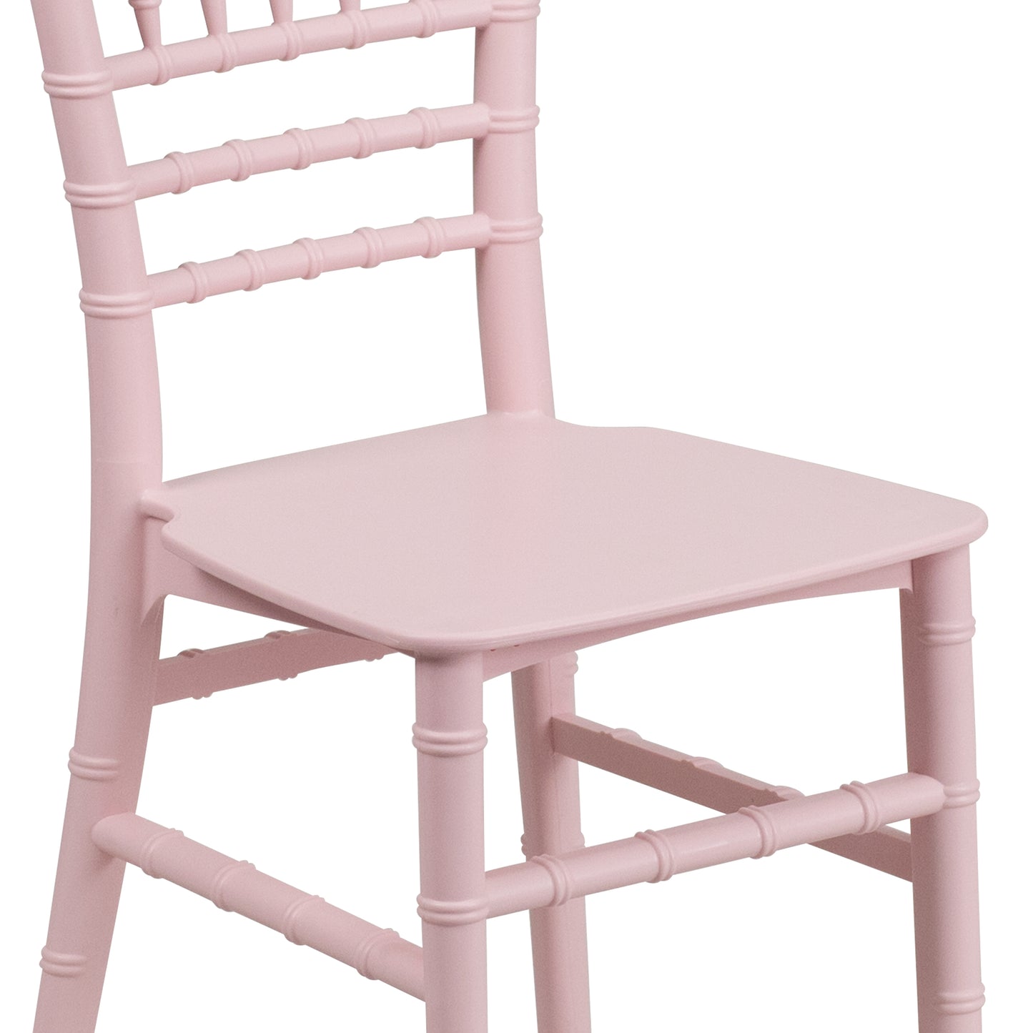 HERCULES Child Size Pink Chiavari Chair – Durable Resin Kids Chair for Weddings, Parties & Everyday Use Pink