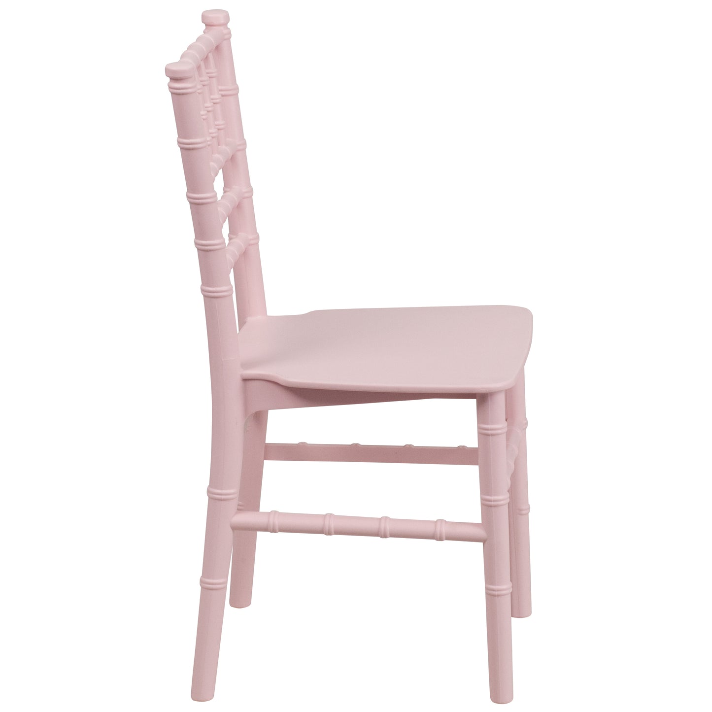 HERCULES Child Size Pink Chiavari Chair – Durable Resin Kids Chair for Weddings, Parties & Everyday Use Pink