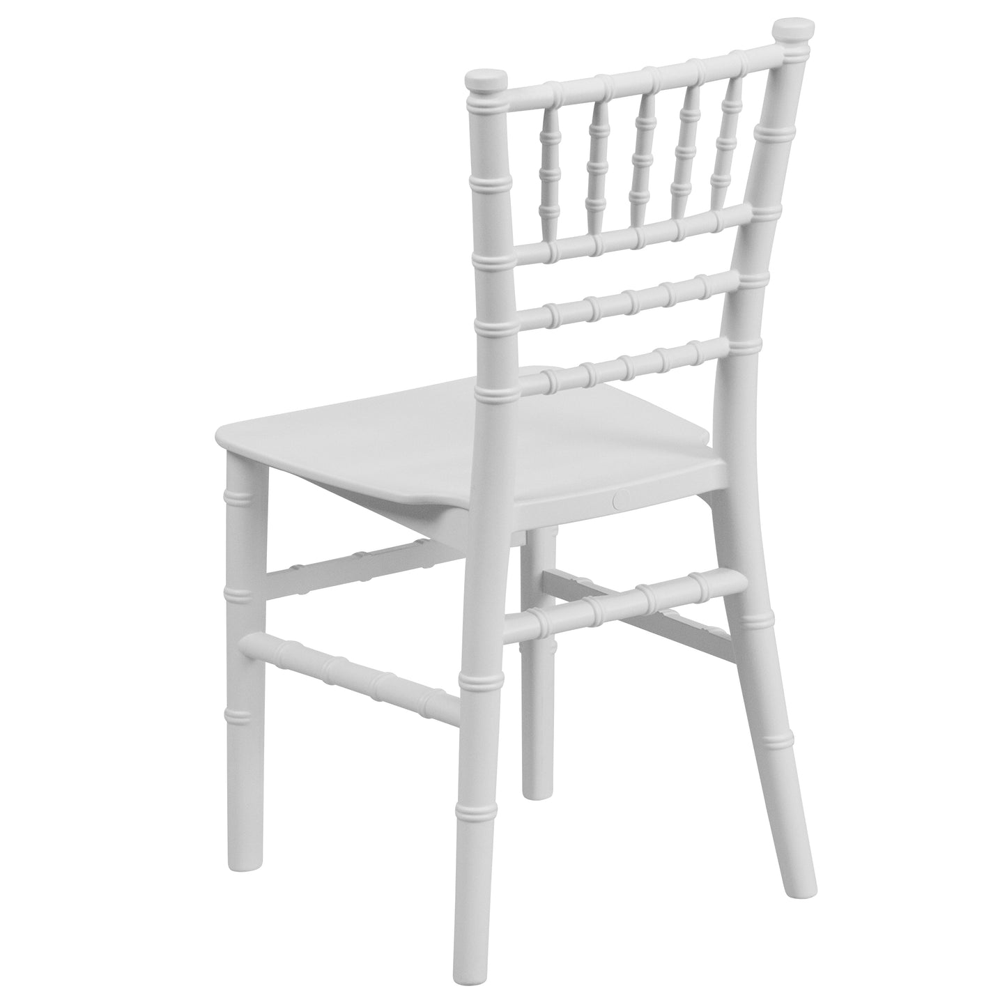 HERCULES Child Size White Chiavari Chair – Durable Resin Kids Chair for Weddings, Parties & Everyday Use White