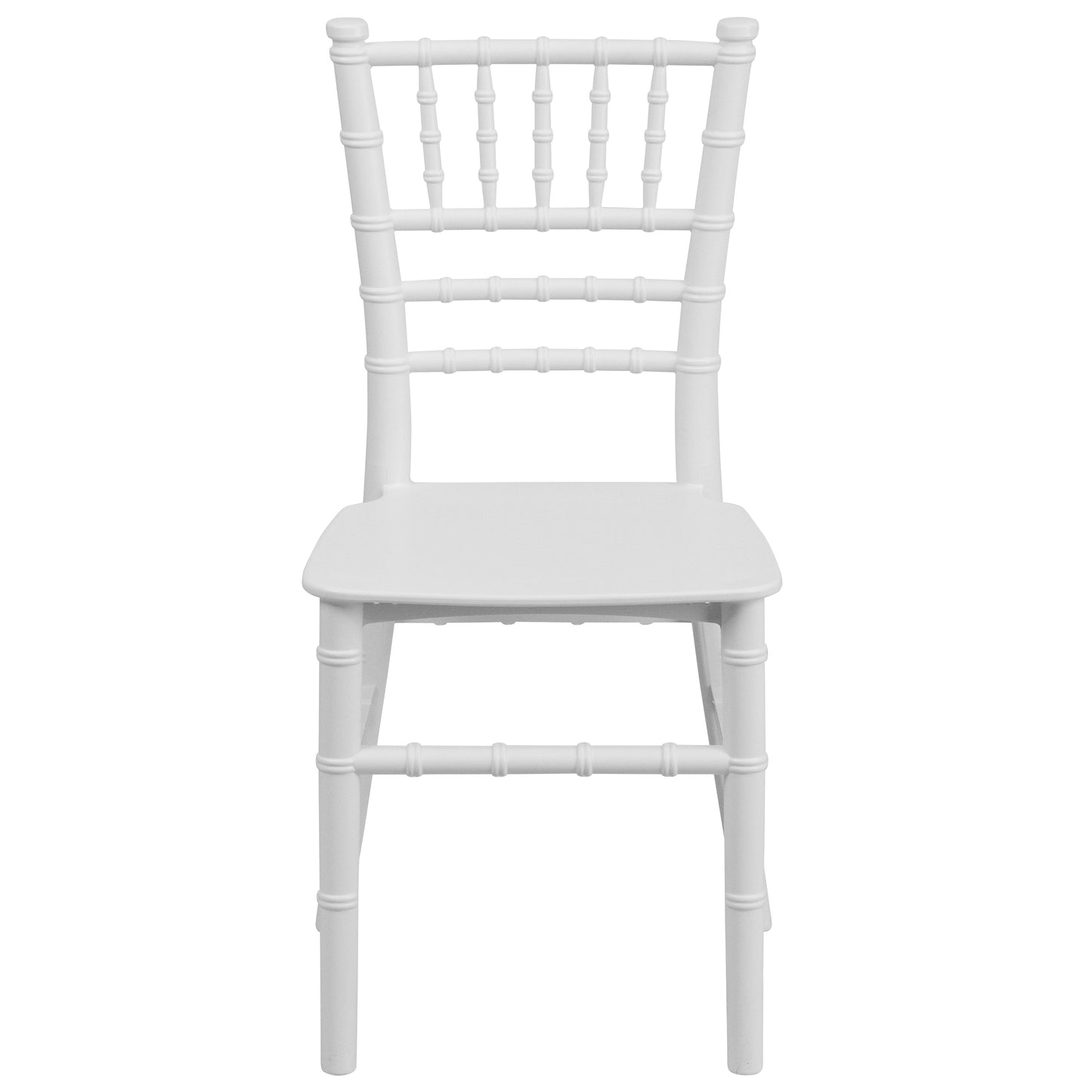 HERCULES Child Size White Chiavari Chair – Durable Resin Kids Chair for Weddings, Parties & Everyday Use White