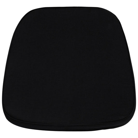 Louise Soft Black Fabric Chiavari Chair Cushion Black