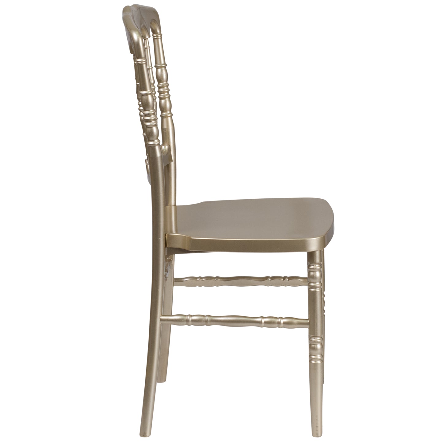 HERCULES Series Gold Resin Stacking Napoleon Chair Gold