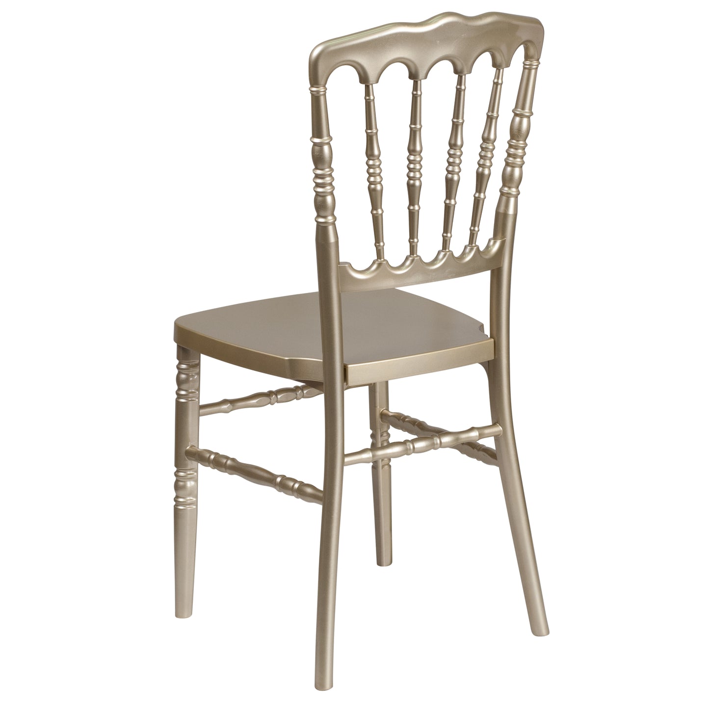 HERCULES Series Gold Resin Stacking Napoleon Chair Gold