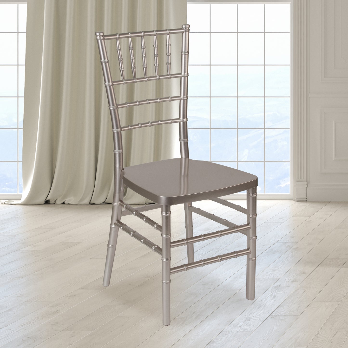 HERCULES PREMIUM Series Pewter Resin Stacking Chiavari Chair Pewter LE-PEWTER-GG
