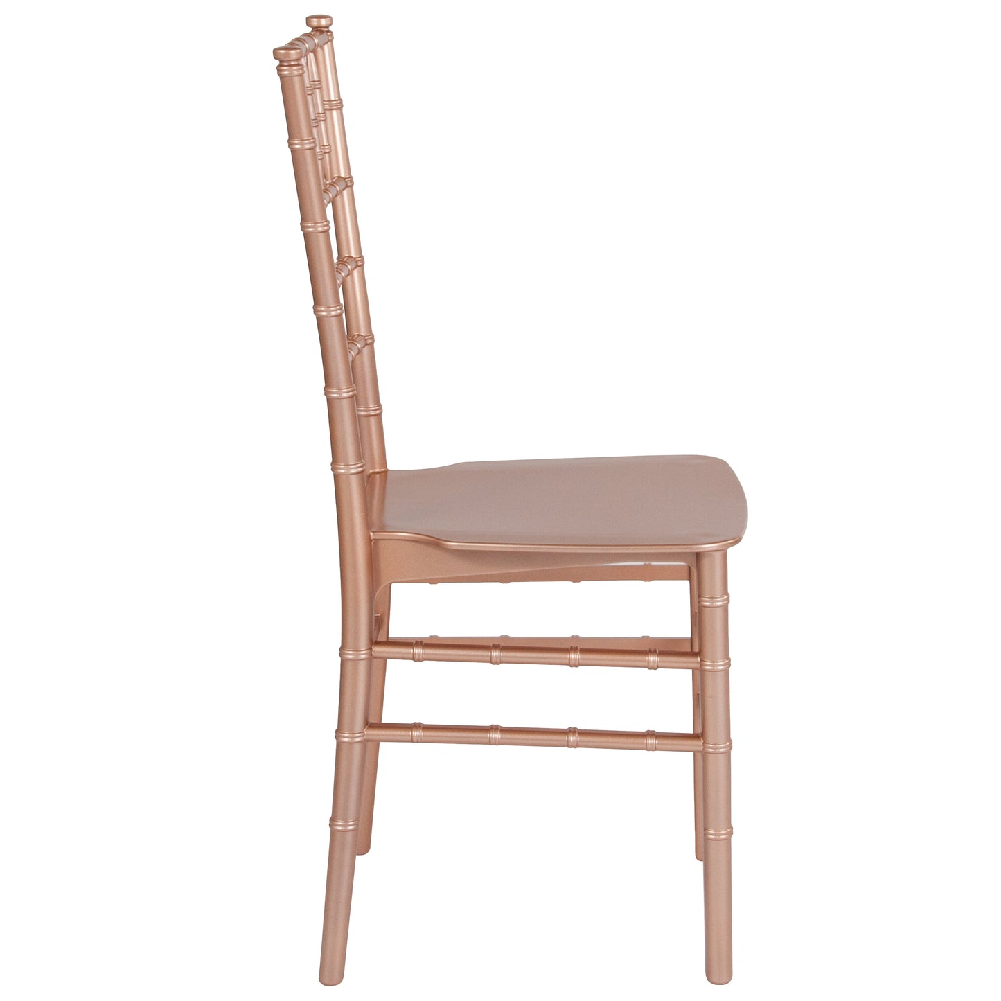HERCULES Series Rose Gold Resin Stacking Chiavari Chair Rose Gold LE-ROSE-M-GG