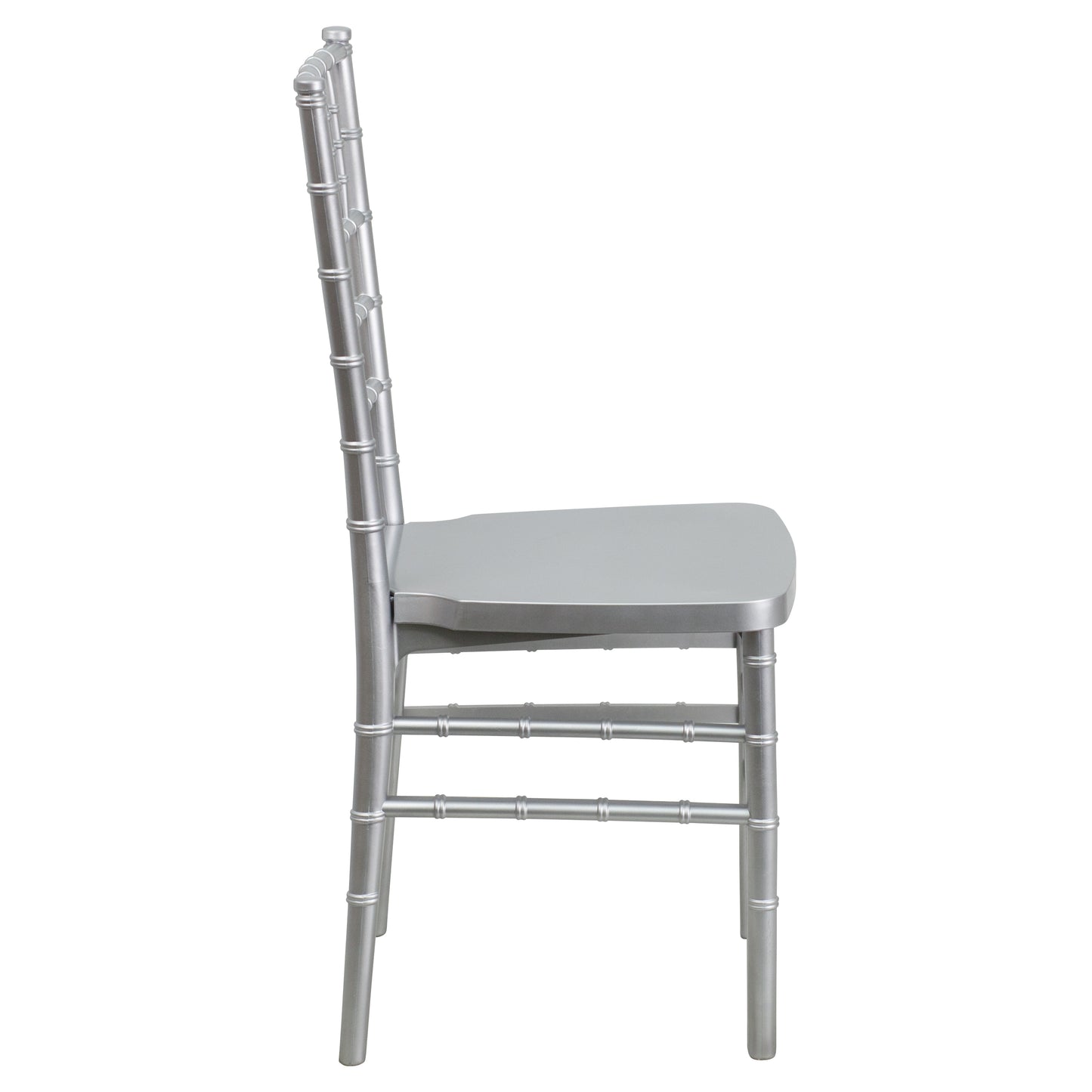 HERCULES PREMIUM Series Silver Resin Stacking Chiavari Chair Silver