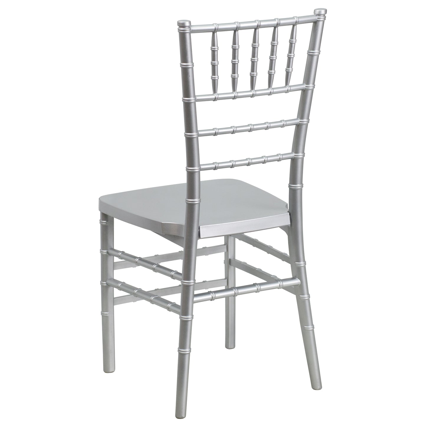 HERCULES PREMIUM Series Silver Resin Stacking Chiavari Chair Silver