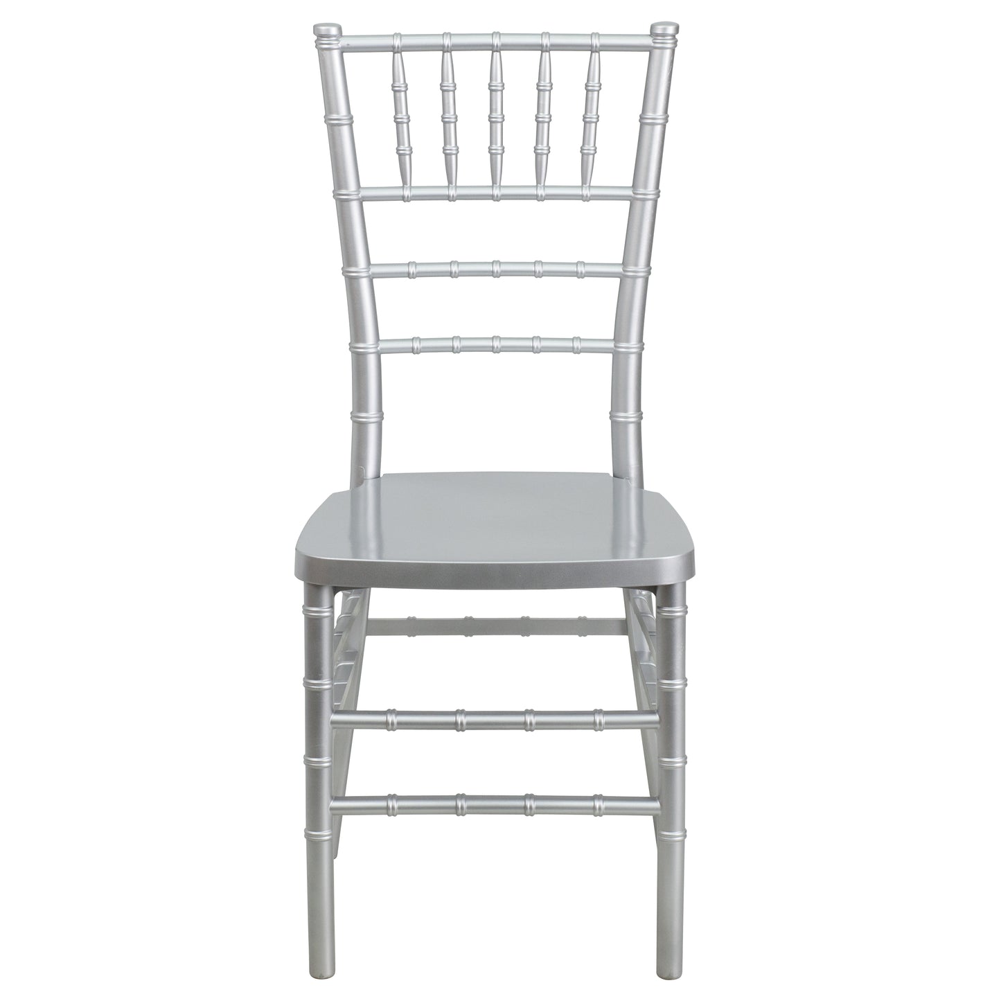 HERCULES PREMIUM Series Silver Resin Stacking Chiavari Chair Silver