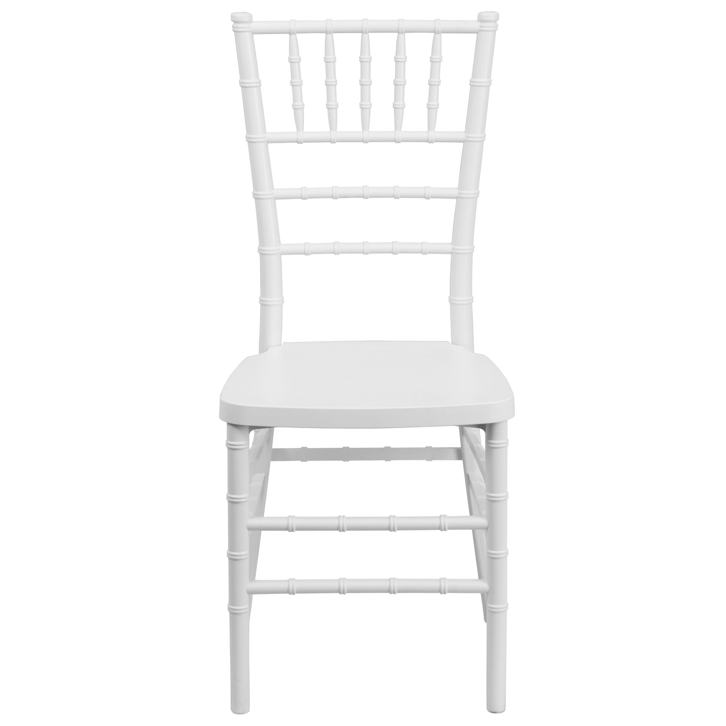 HERCULES PREMIUM Series Matte White Resin Stacking Chiavari Chair White