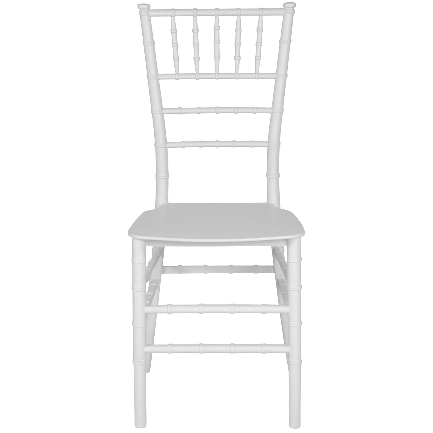 HERCULES Series White Resin Stacking Chiavari Chair White LE-WHITE-M-GG