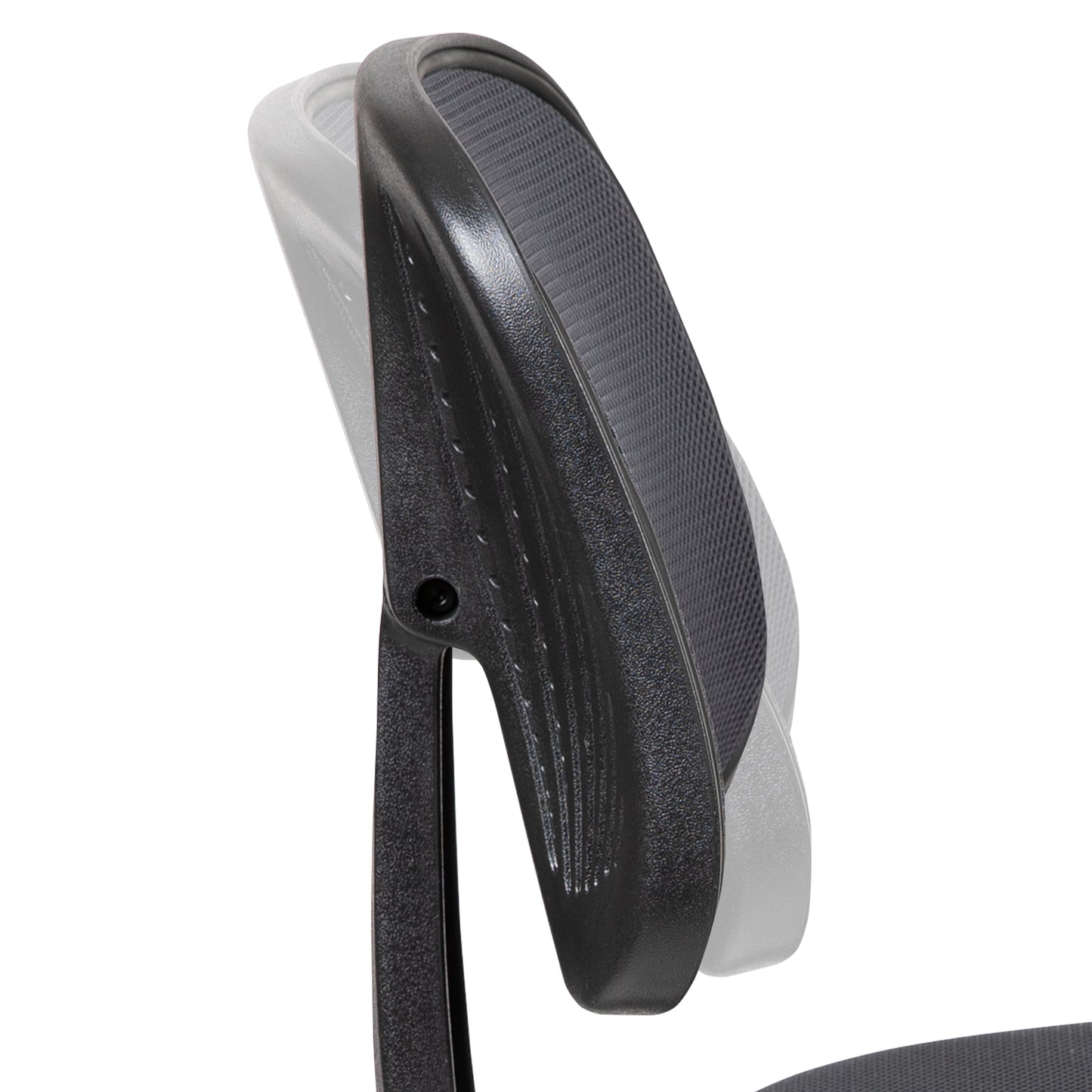 Flash Fundamentals Mid-Back Gray Mesh Swivel Task Office Chair with Pivot Back and Arms Gray