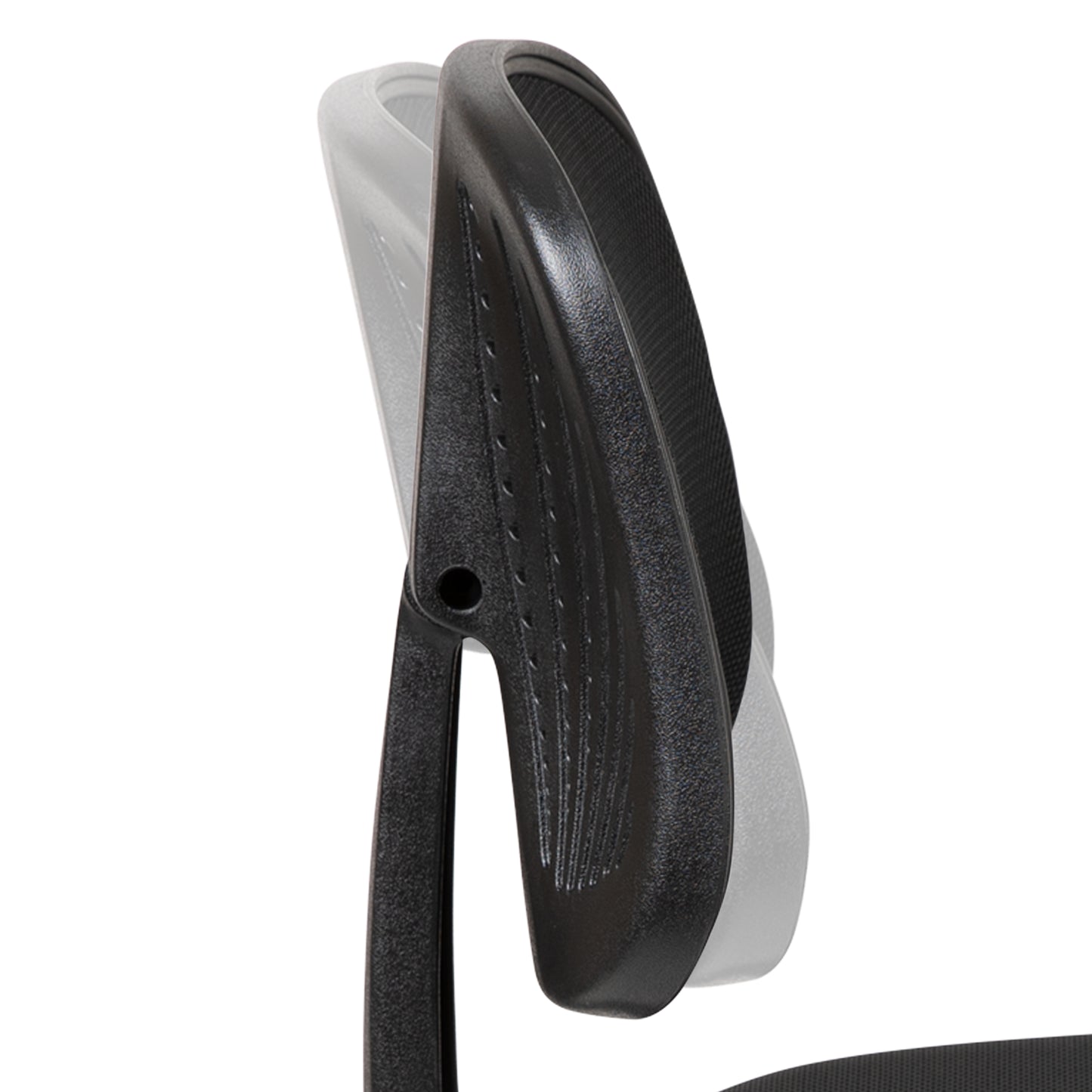 Flash Fundamentals Mid-Back Black Mesh Swivel Task Office Chair with Pivot Back Black
