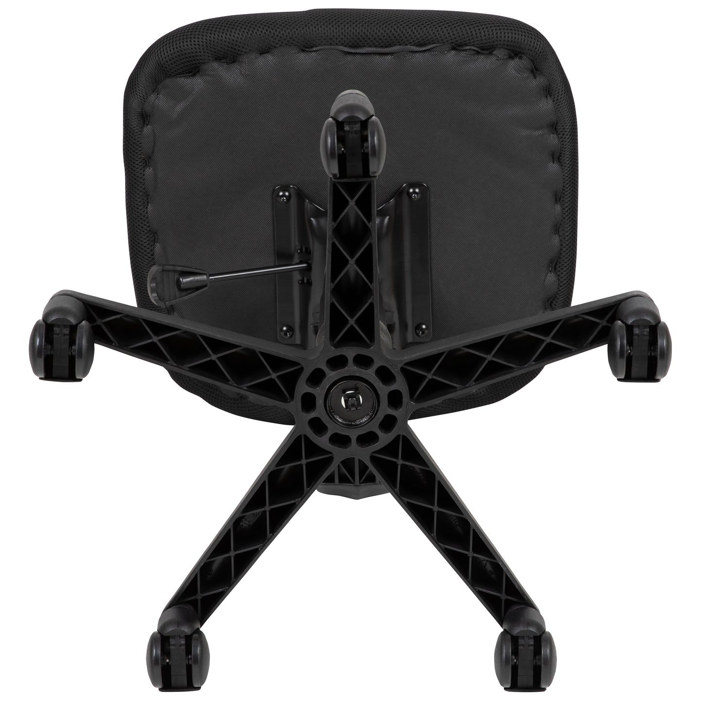 Flash Fundamentals Mid-Back Black Mesh Swivel Task Office Chair with Pivot Back Black