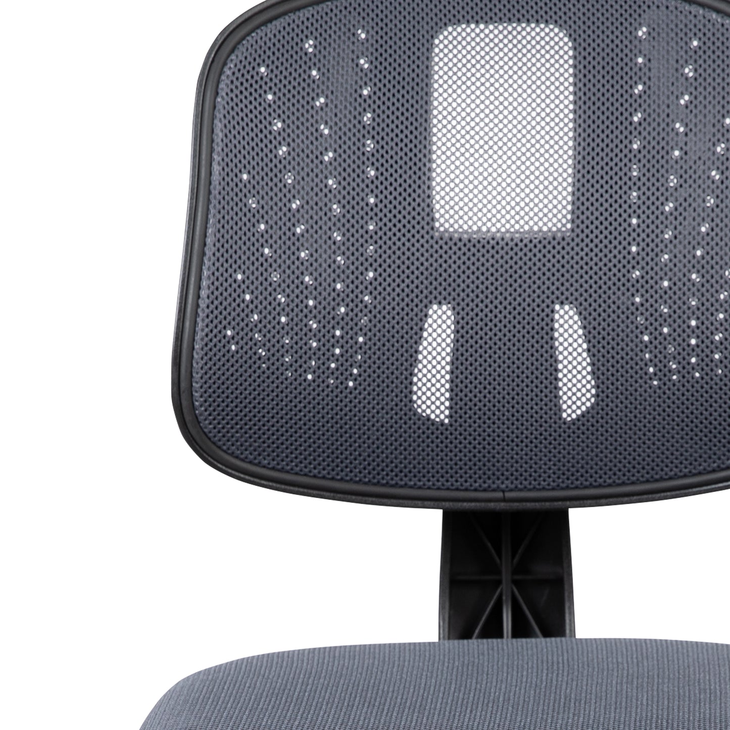 Flash Fundamentals Mid-Back Gray Mesh Swivel Task Office Chair with Pivot Back Gray