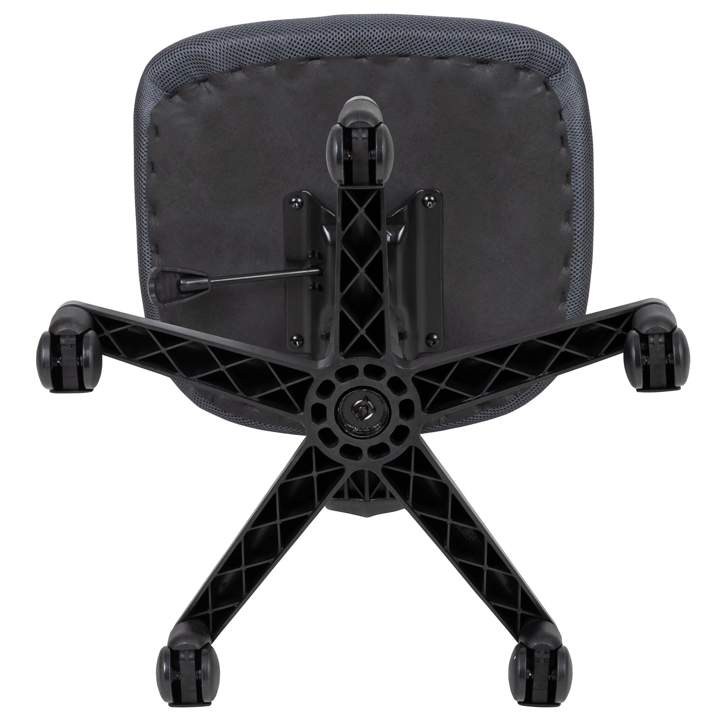 Flash Fundamentals Mid-Back Gray Mesh Swivel Task Office Chair with Pivot Back Gray