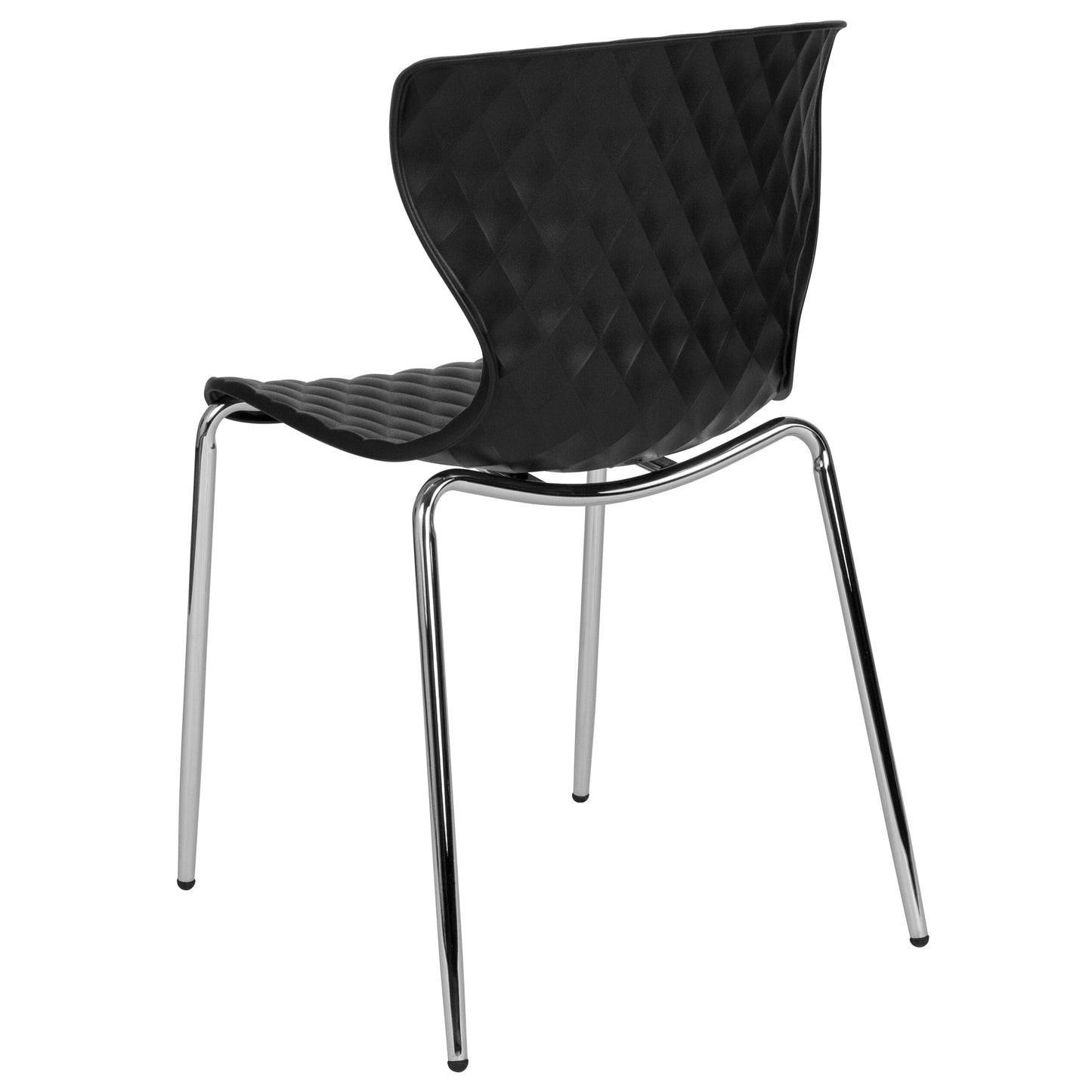Lowell Contemporary Design Black Plastic Stack Chair Black