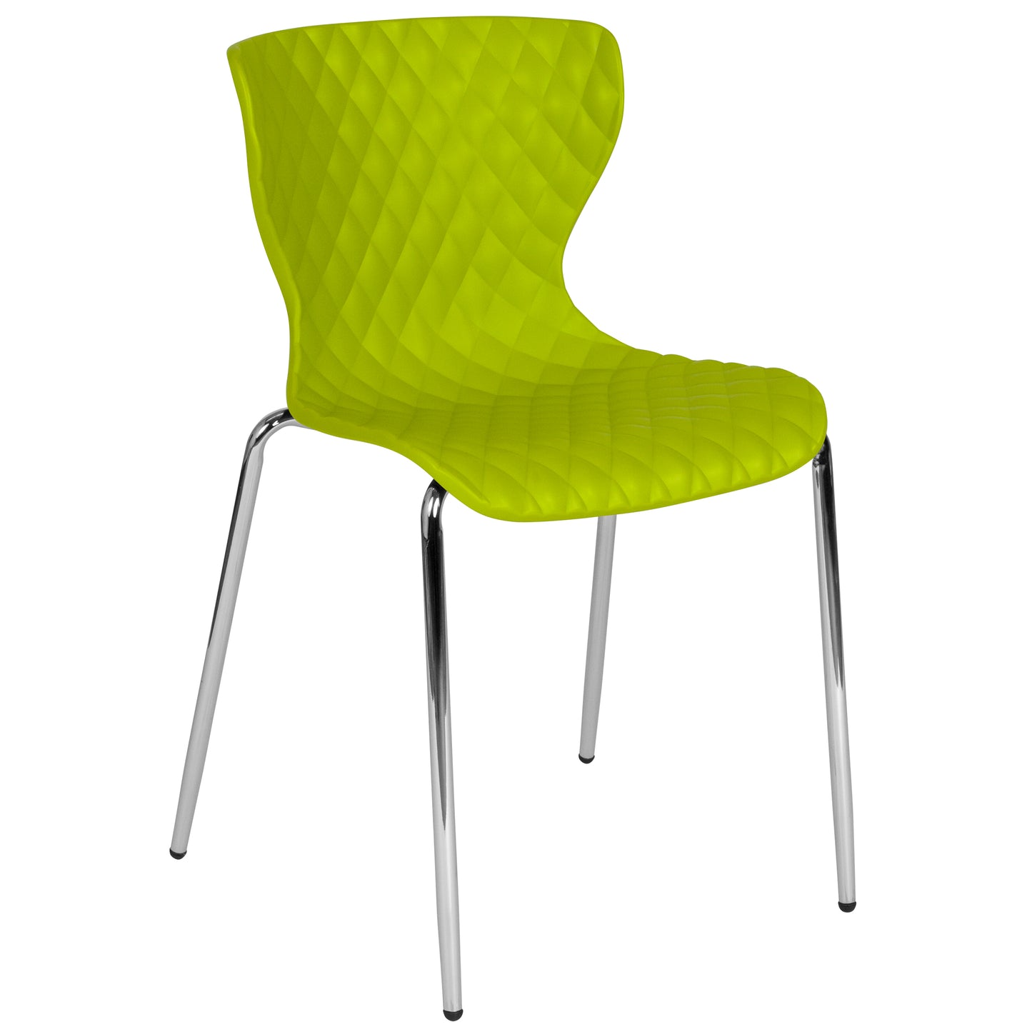Lowell Contemporary Design Citrus Green Plastic Stack Chair Citrus Green