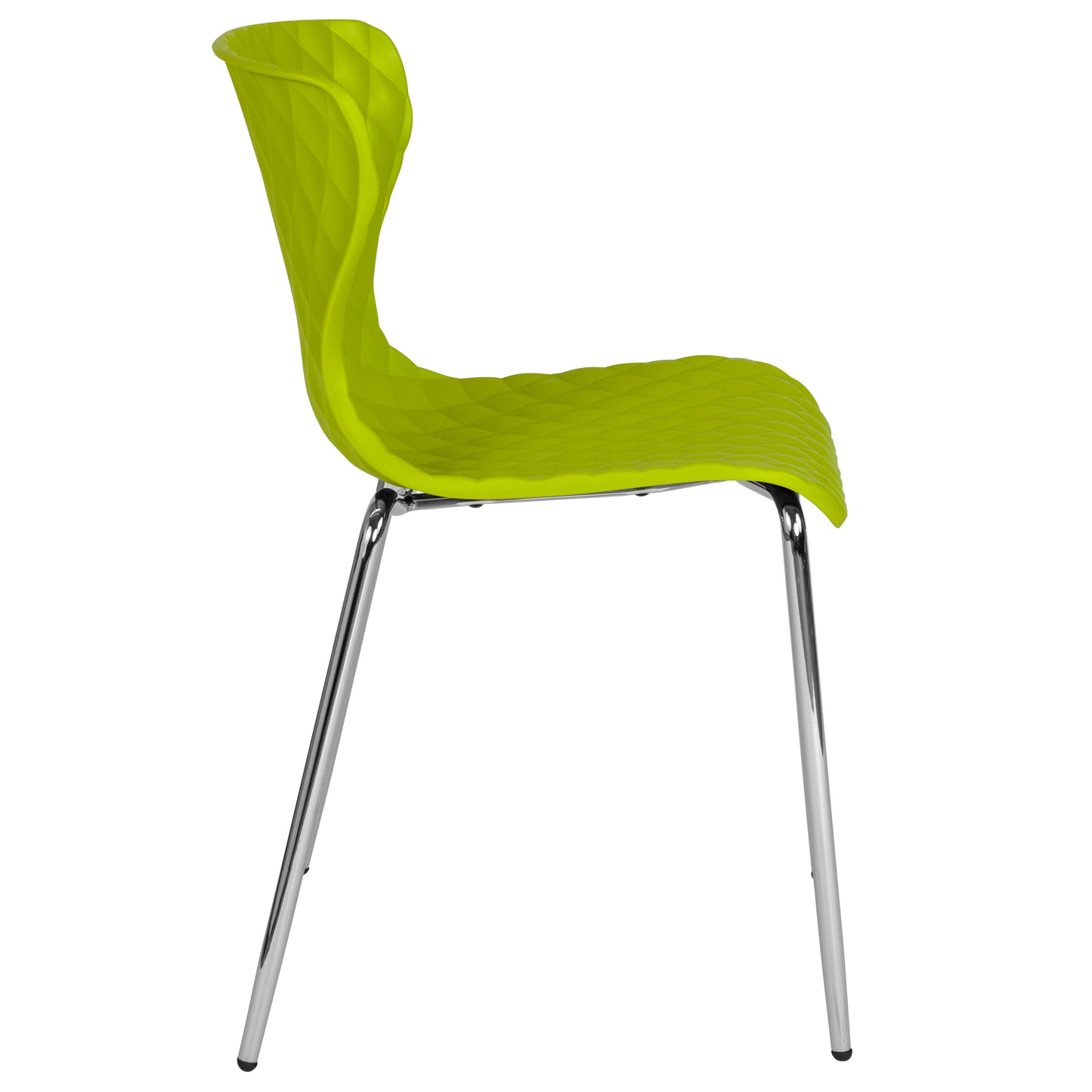 Lowell Contemporary Design Citrus Green Plastic Stack Chair Citrus Green