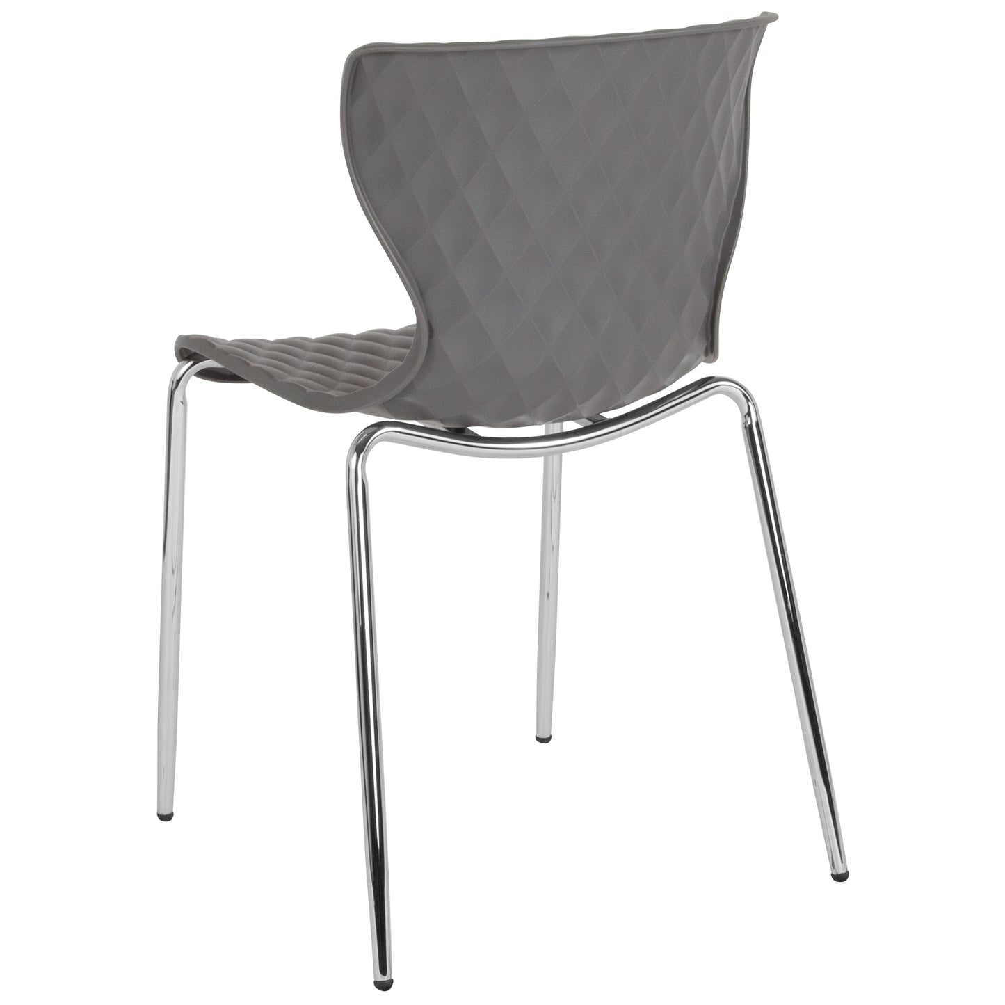 Lowell Contemporary Design Gray Plastic Stack Chair Gray