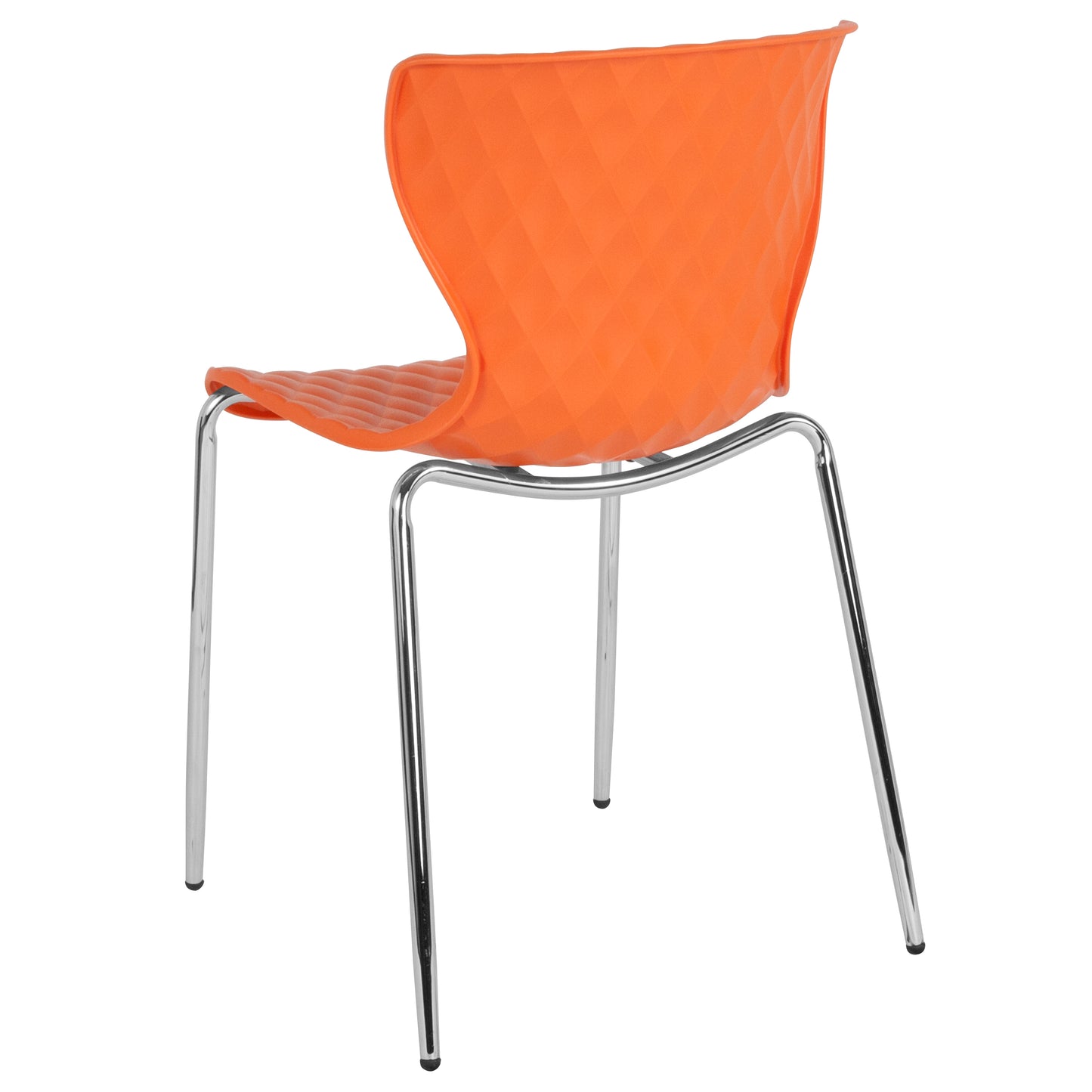 Lowell Contemporary Design Orange Plastic Stack Chair Orange LF-7-07C-ORNG-GG