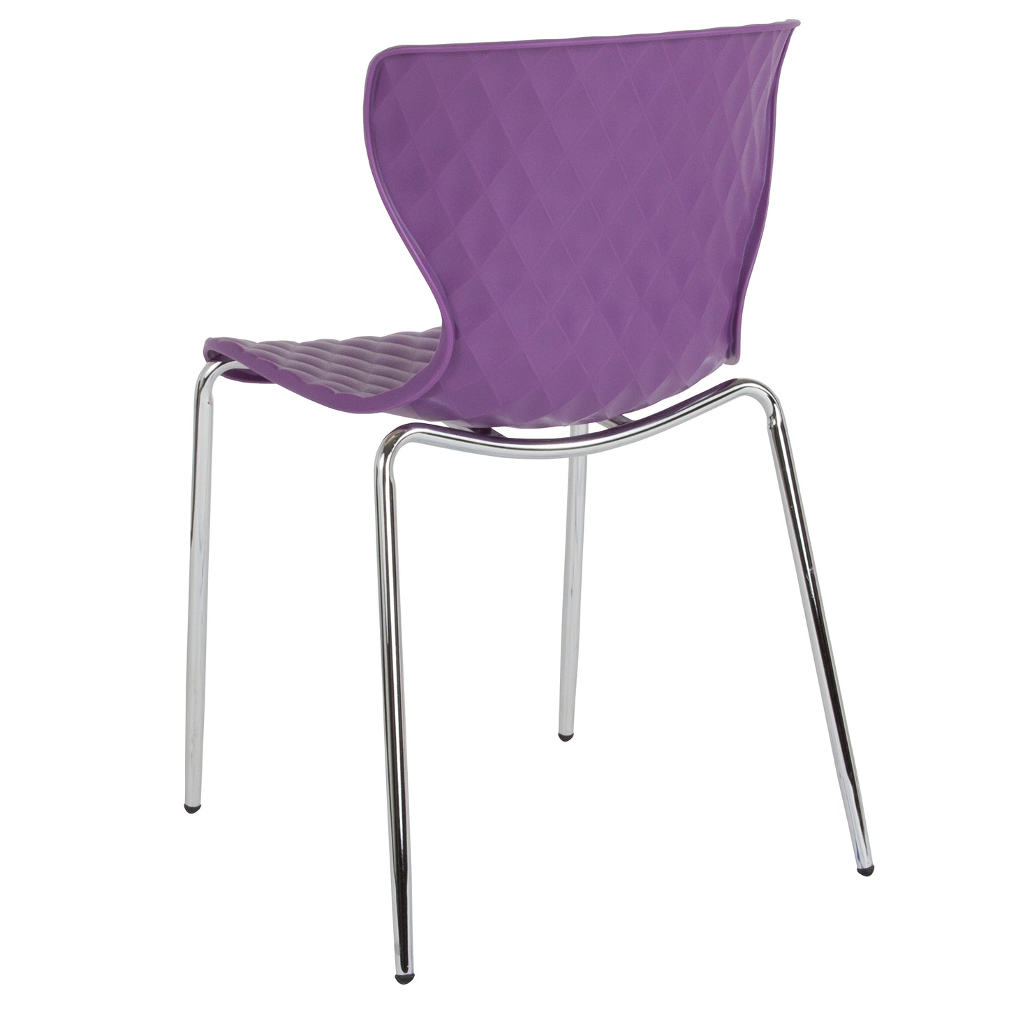 Lowell Contemporary Design Purple Plastic Stack Chair Purple