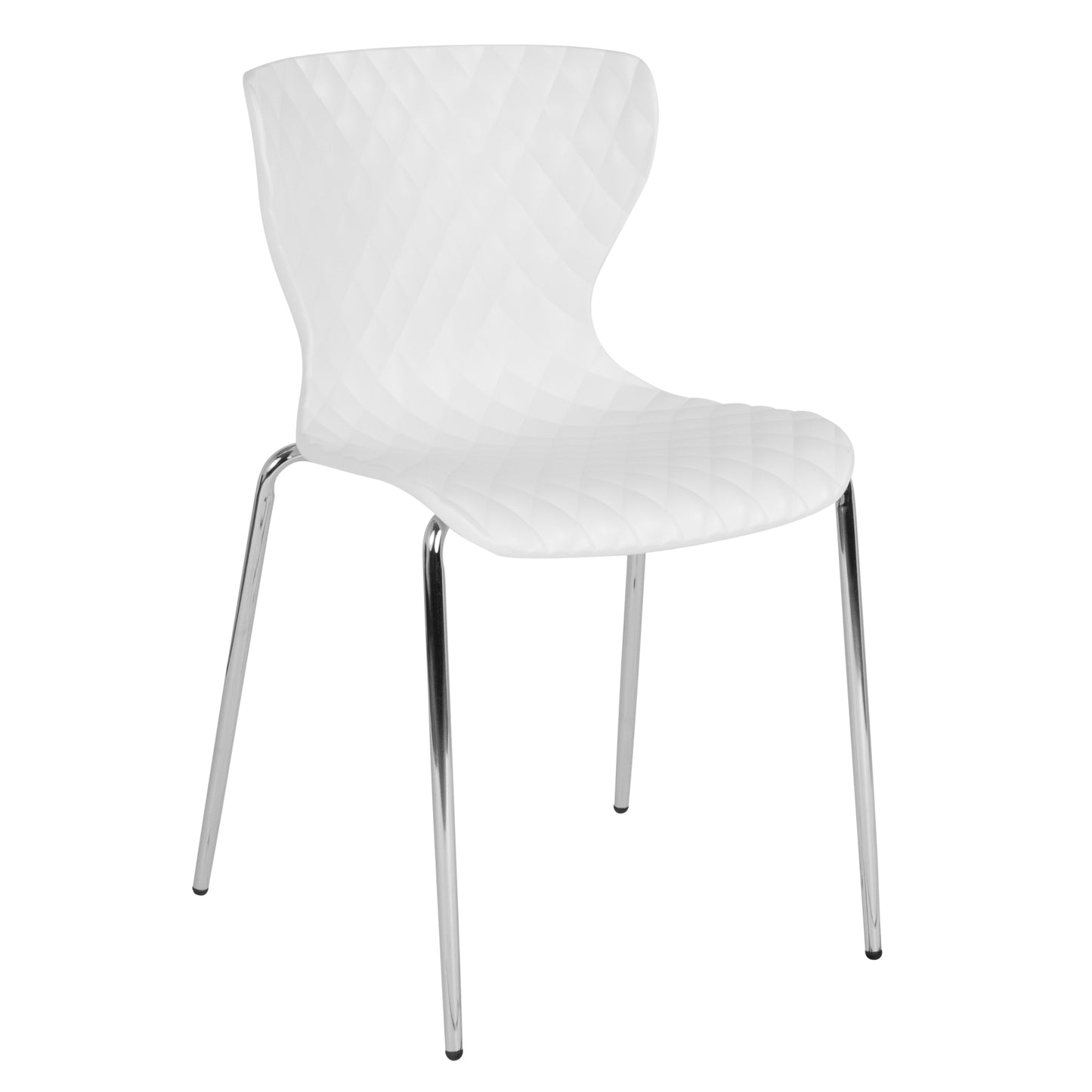 Lowell Contemporary Design White Plastic Stack Chair White