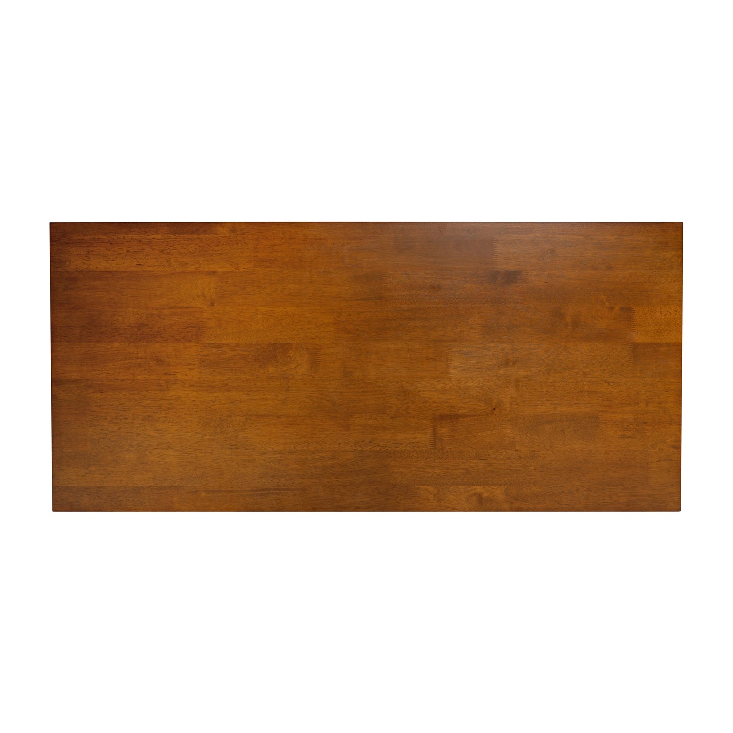 Jasper Farmhouse Style Solid Wood Coffee Table with Traditional X-Frame Design and Lower Shelf in Walnut Walnut