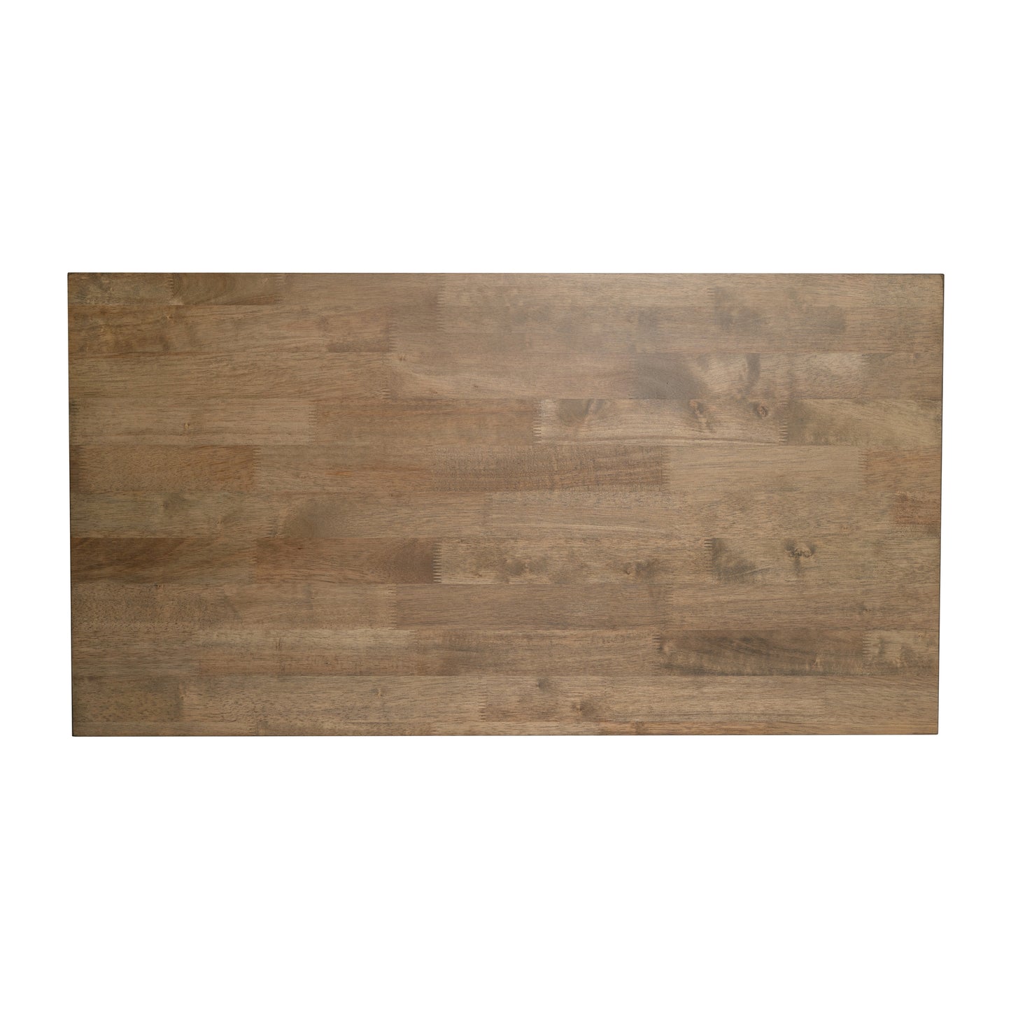 Eli Solid Wood Farmhouse Coffee Table, Trestle Style Accent Table in Rustic Brown Rustic Brown