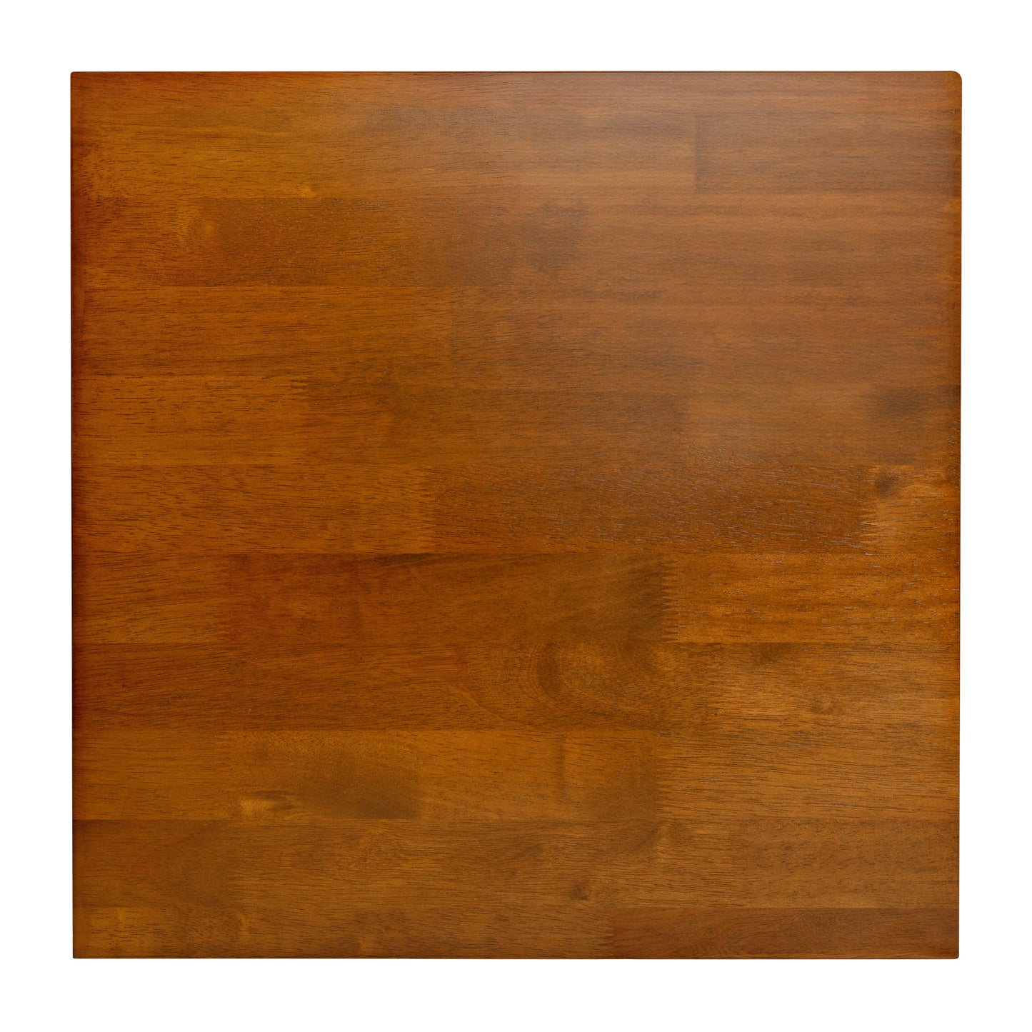 Eli Solid Wood Farmhouse End Table, Trestle Style Accent Table in Walnut Walnut