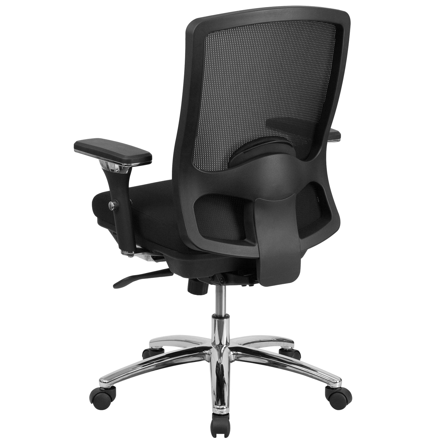 HERCULES Series 24/7 Intensive Use Big & Tall 350 lb. Rated Black Mesh Multifunction Swivel Ergonomic Office Chair Black