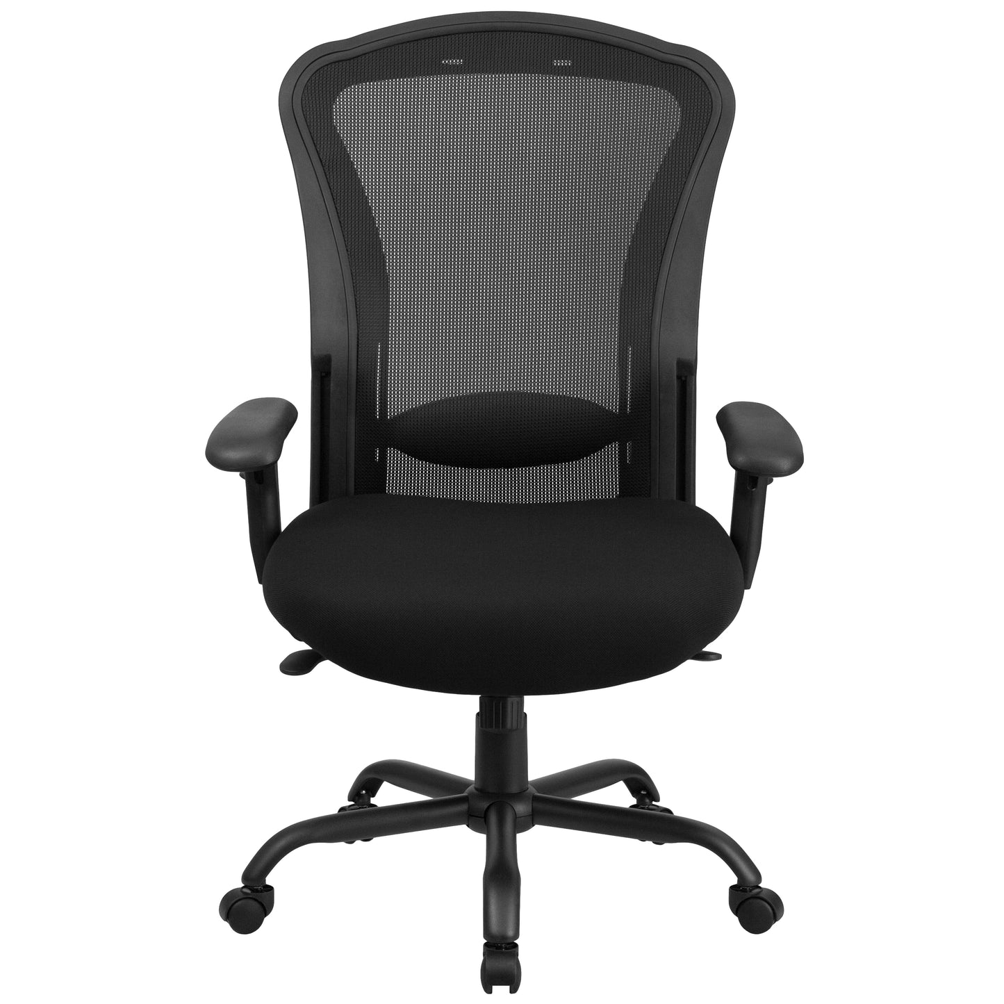 HERCULES Series 24/7 Intensive Use Big & Tall 400 lb. Rated Black Mesh Multifunction Synchro-Tilt Ergonomic Office Chair Black