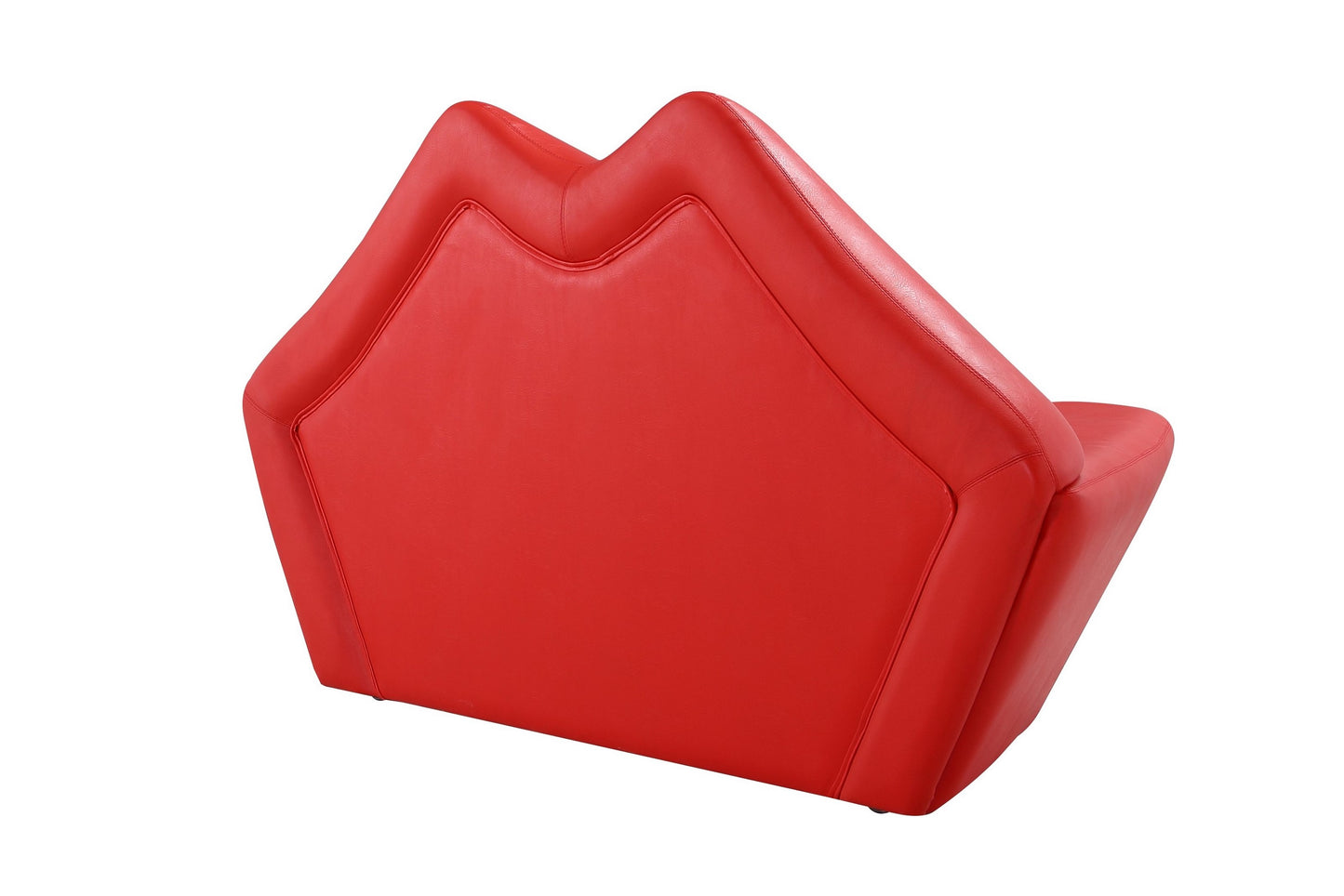 Kiss Modern Vegan Leather Loveseat in Red LS010-RD
