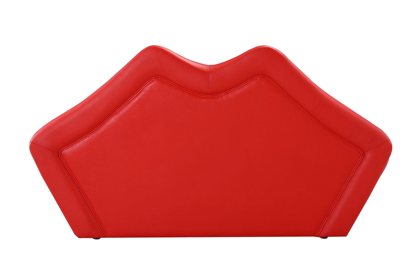 Kiss Modern Vegan Leather Loveseat in Red LS010-RD