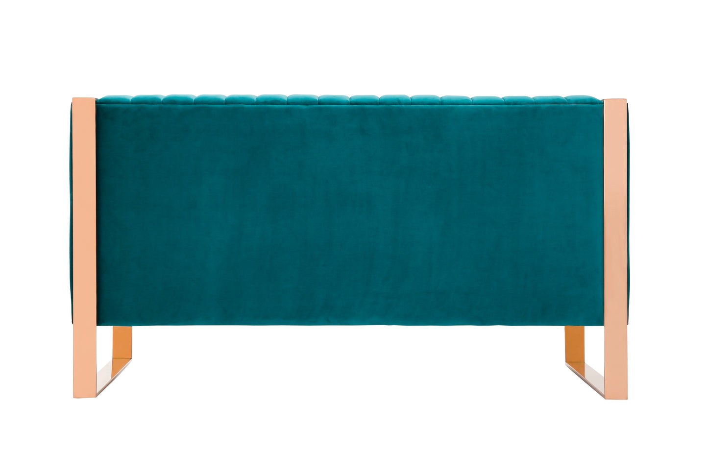 Trillium Mid-Century Modern 57" Velvet Loveseat in Teal LS016-TL