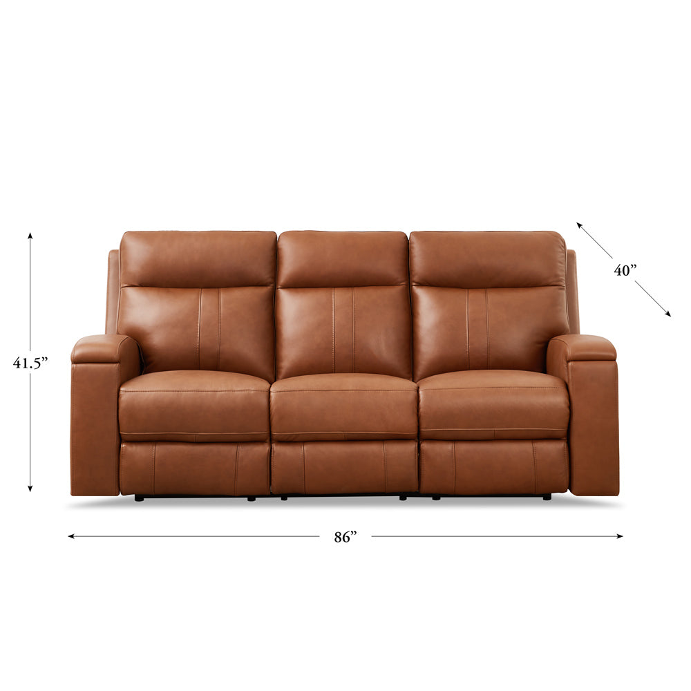 Venice Zero Gravity Power Reclining Sofa Nutmeg Brown