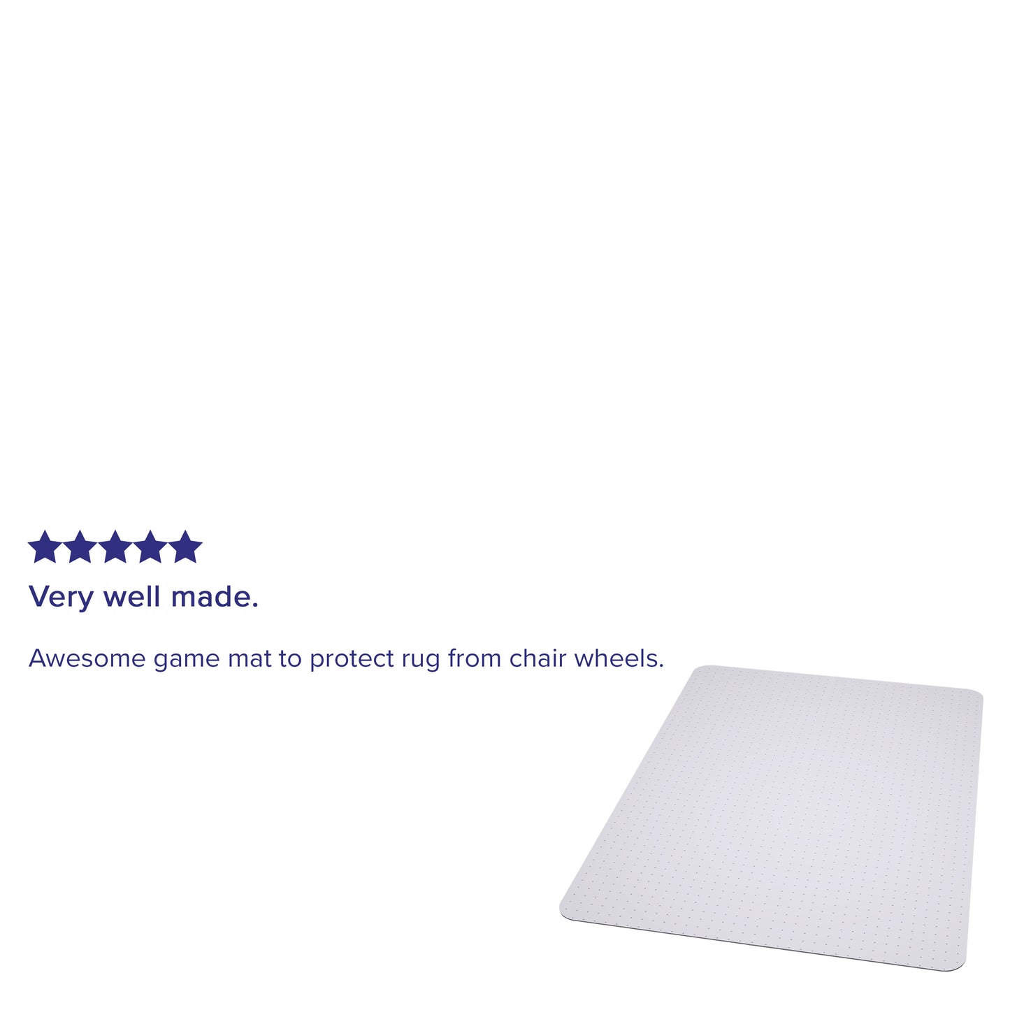 Jackson 45'' x 53'' Carpet Chair Mat Clear MAT-121712-GG