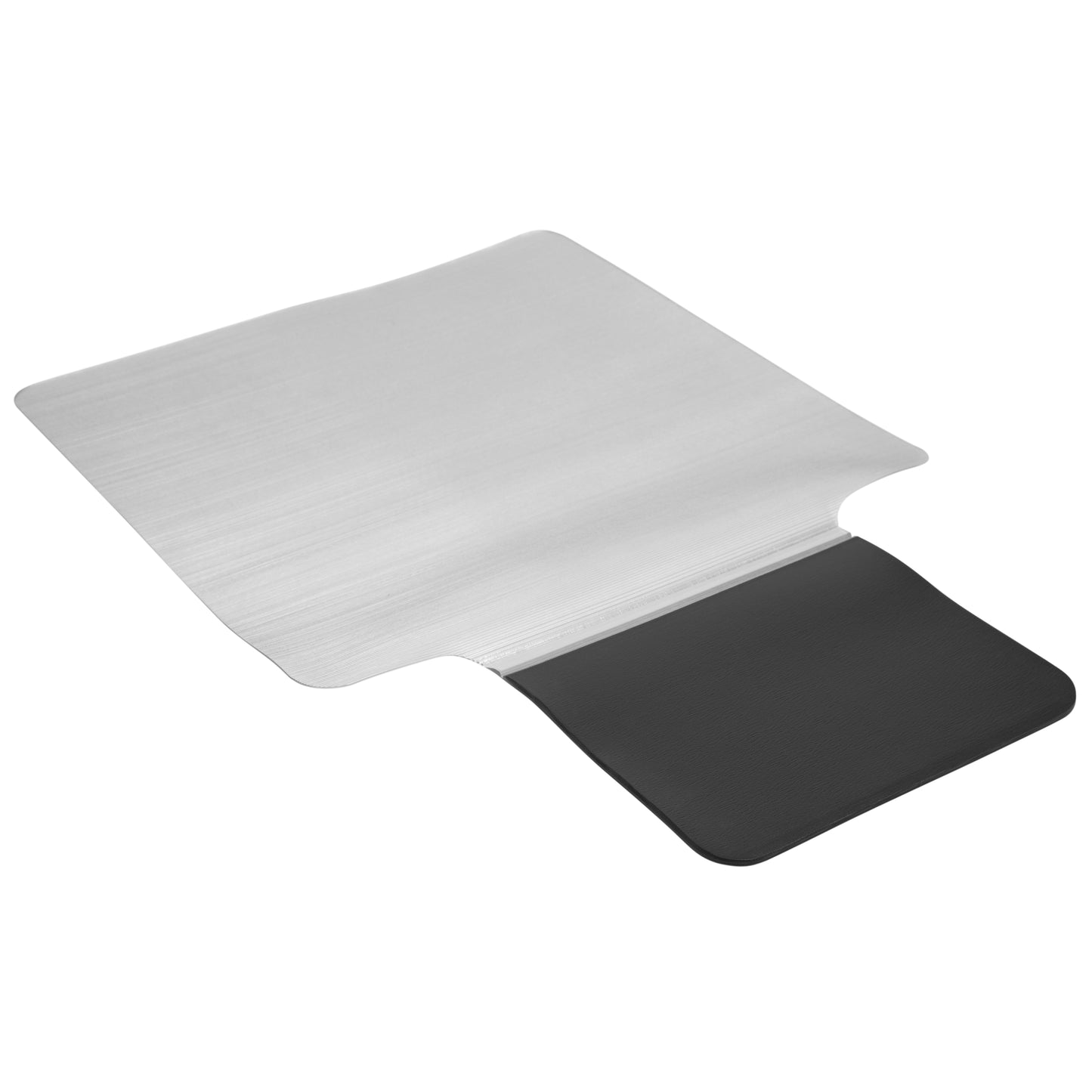 Jackson Sit or Stand Mat Anti-Fatigue Support Combined with Floor Protection (36" x 53") Black and Clear