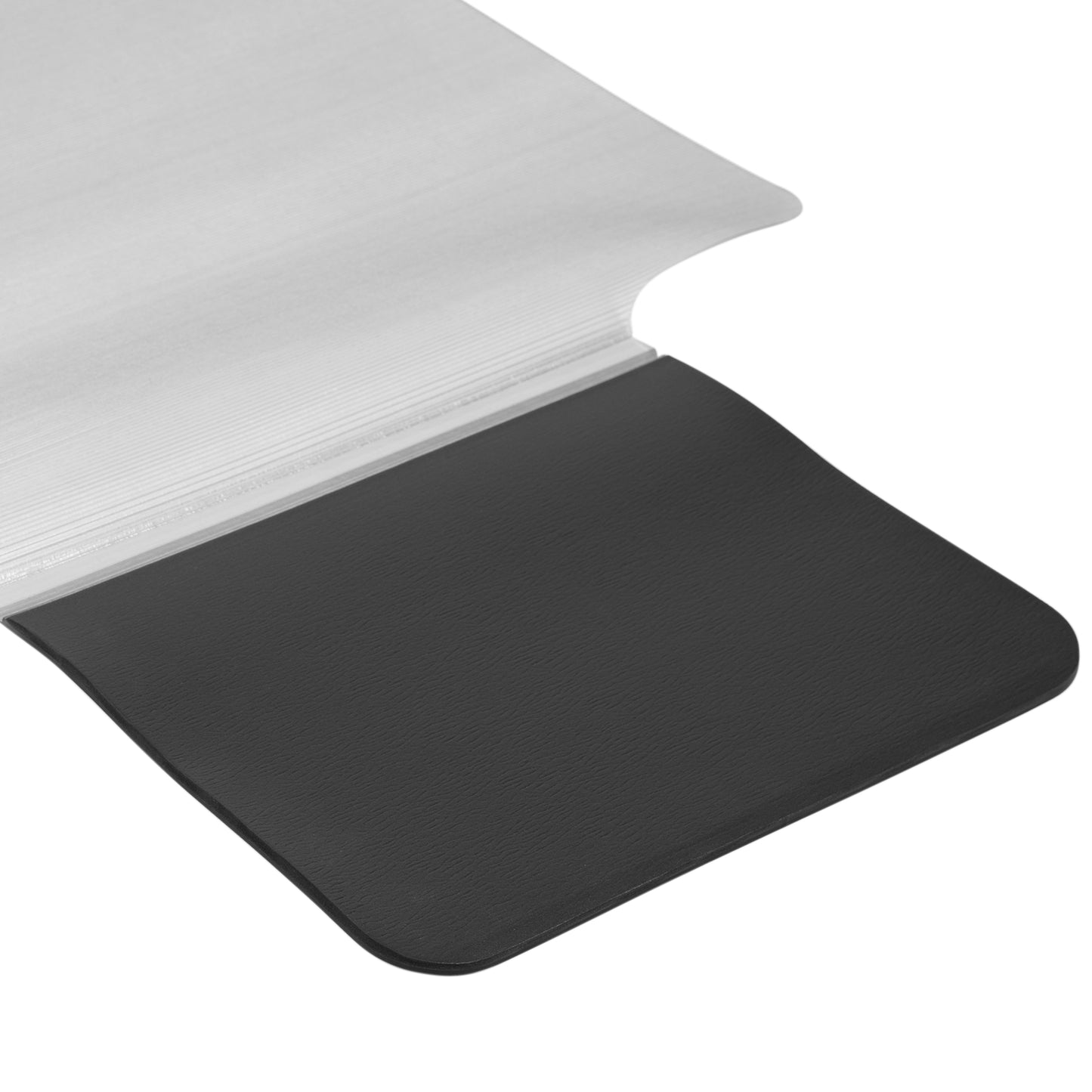 Jackson Sit or Stand Mat Anti-Fatigue Support Combined with Floor Protection (36" x 53") Black and Clear