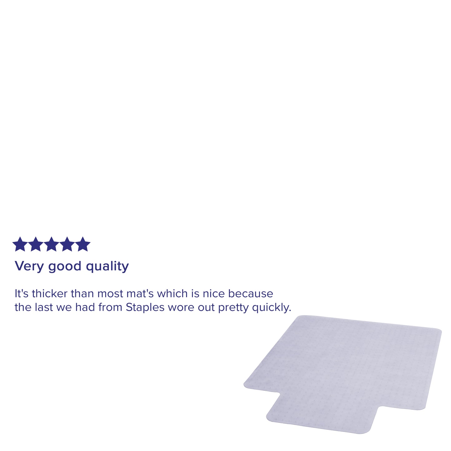 Jackson 36'' x 48'' Carpet Chair Mat with Lip Clear