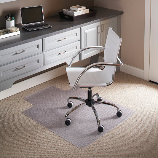 Jackson 45'' x 53'' Carpet Chair Mat with Lip Clear
