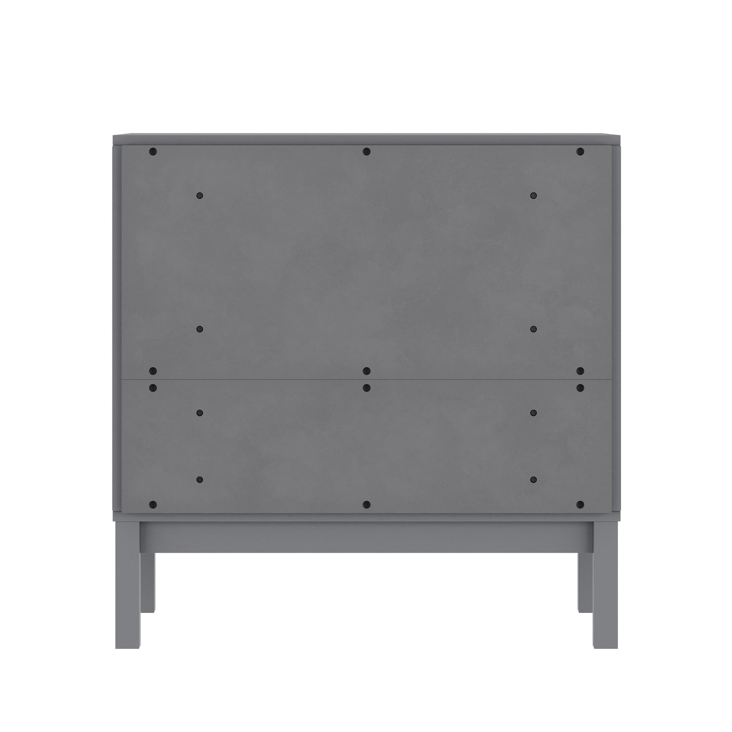Dallas Wooden 3-Drawer Dresser for Bedroom, Chest of Drawers for Kids in Gray Gray