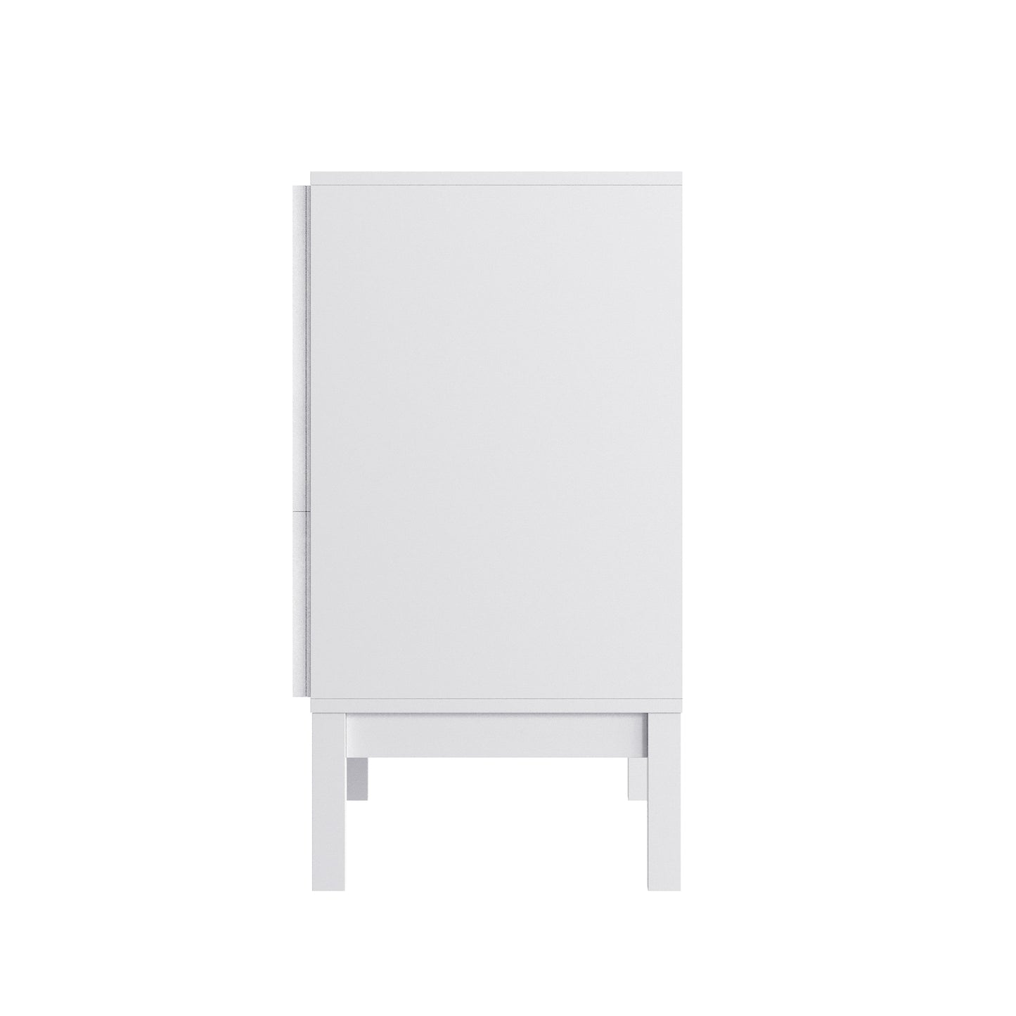 Dallas Wooden 3-Drawer Dresser for Bedroom, Chest of Drawers for Kids in White White