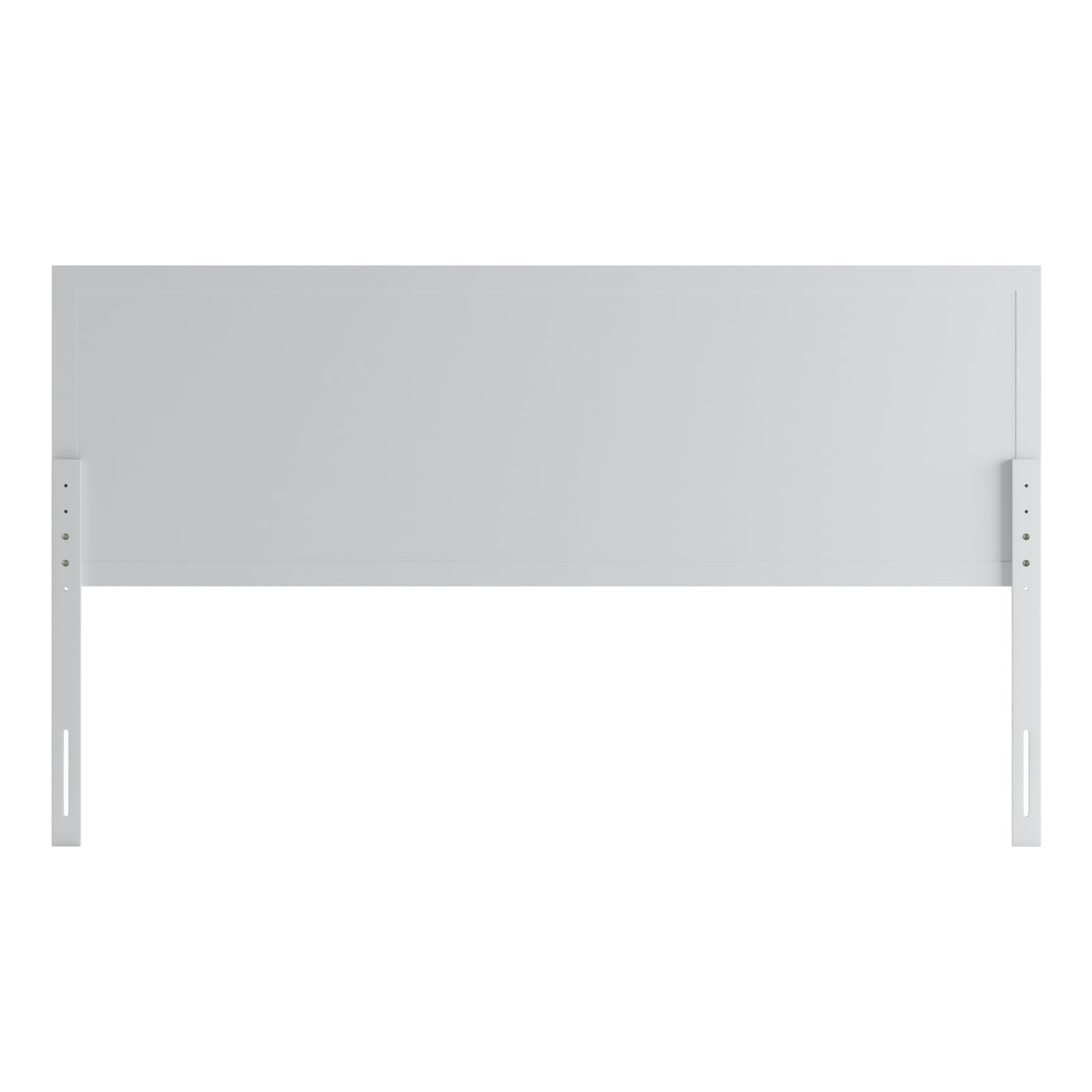 Oliver King Size Four Panel Wooden Adjustable Headboard for Universal Metal Bed Frames in White White