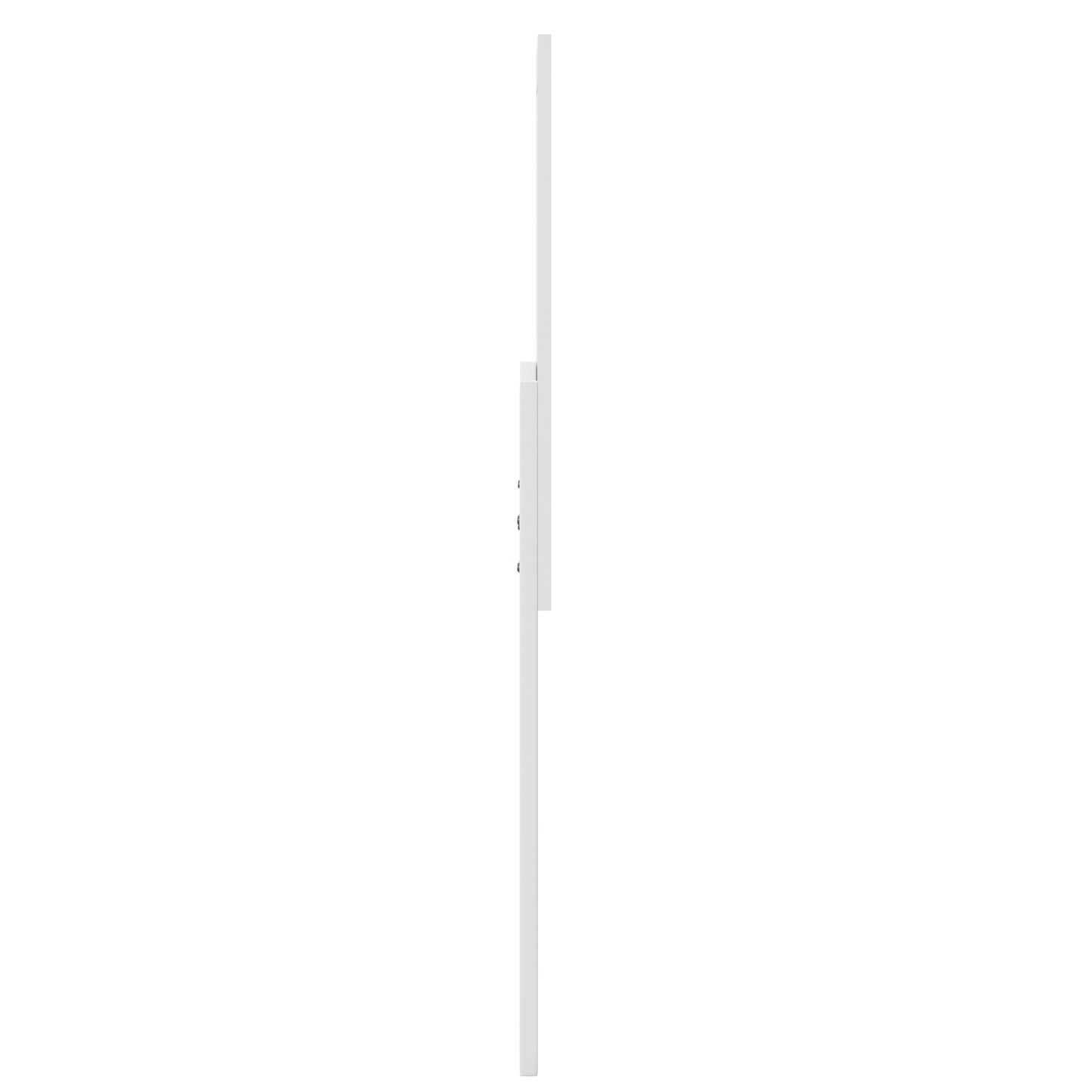Oliver King Size Four Panel Wooden Adjustable Headboard for Universal Metal Bed Frames in White White